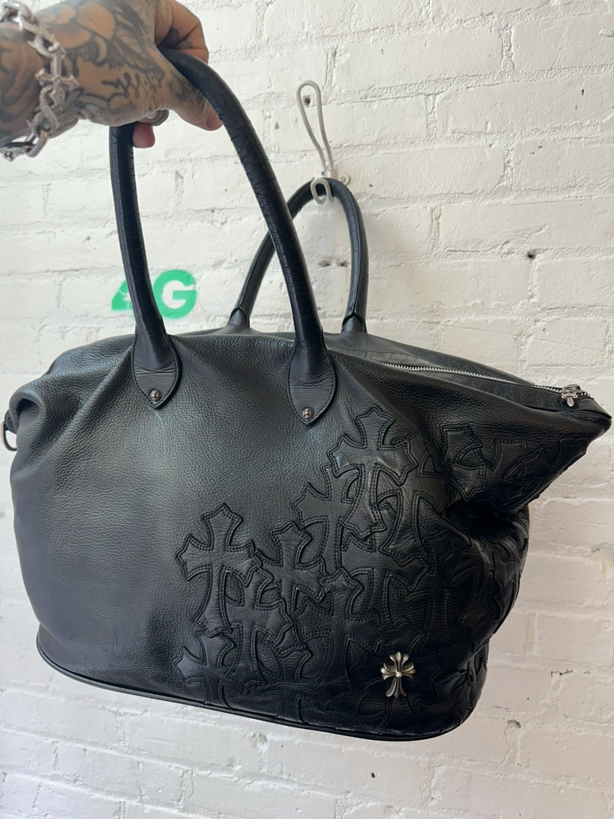 Chrome Hearts Chrome Hearts HUGE FLOODED CROSS BAG DUFFLE TRAVEL Size ONE SIZE - 3 Thumbnail