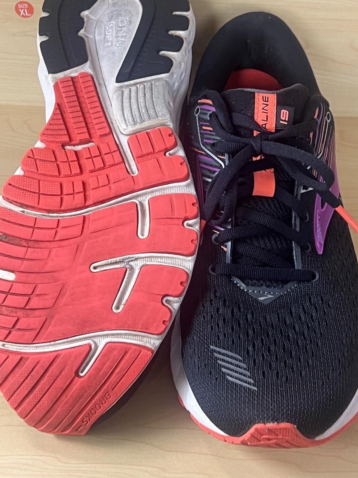 Brooks Brooks Adrenaline GTS 19 Black/Purple Running Shoes S 11.5 Size US 11.5 / IT 41.5 - 9 Thumbnail