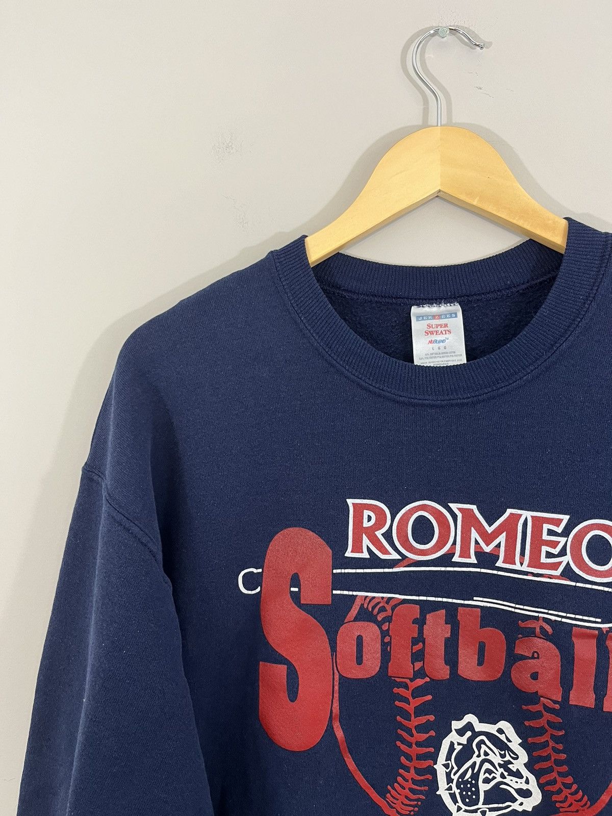 Vintage ROMEO Faded Navy Crewneck Sports Sweatshirt Size US L / EU 52-54 / 3 - 7 Thumbnail