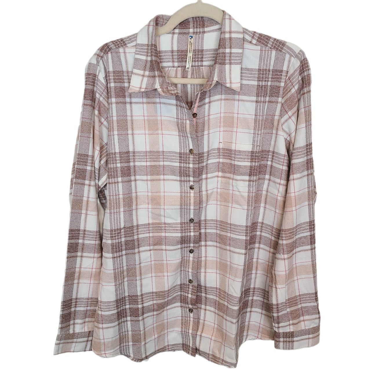 Kuhl Kuhl Women Kamila Flannel Shirt Plaid Gorpcore L Lightweight Size L / US 10 / IT 46 - 1 Thumbnail