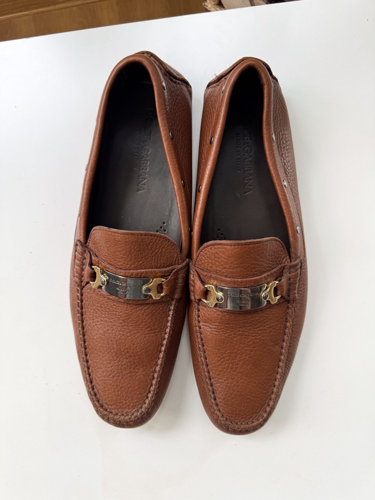 Dolce & Gabbana Dolce & Gabbana leather loafers shoes size 46(30cm) Size US 12.5 / EU 45-46 - 3 Thumbnail