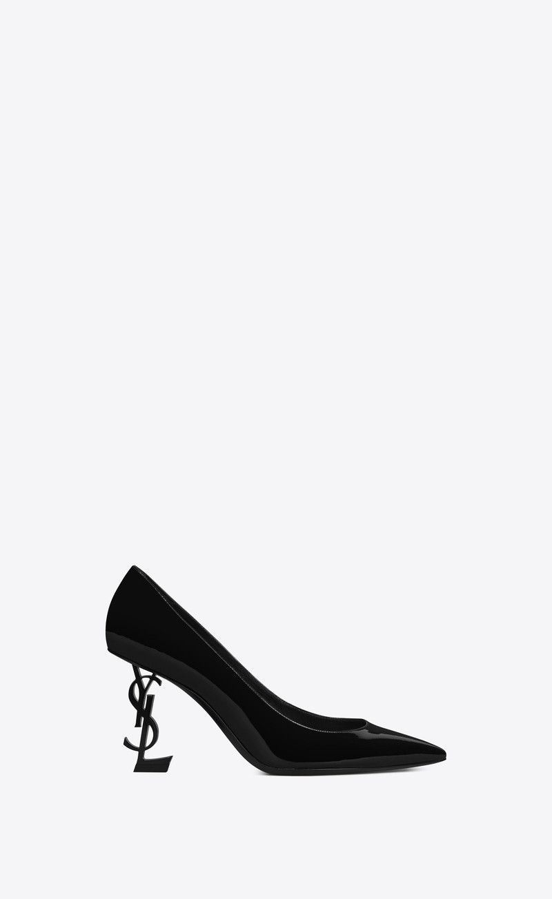 Saint Laurent Paris o1tr1nto0326 484160 Opyum Pumps in Patent Leather Heels Size US 4.5 / IT 34.5 - 1 Thumbnail