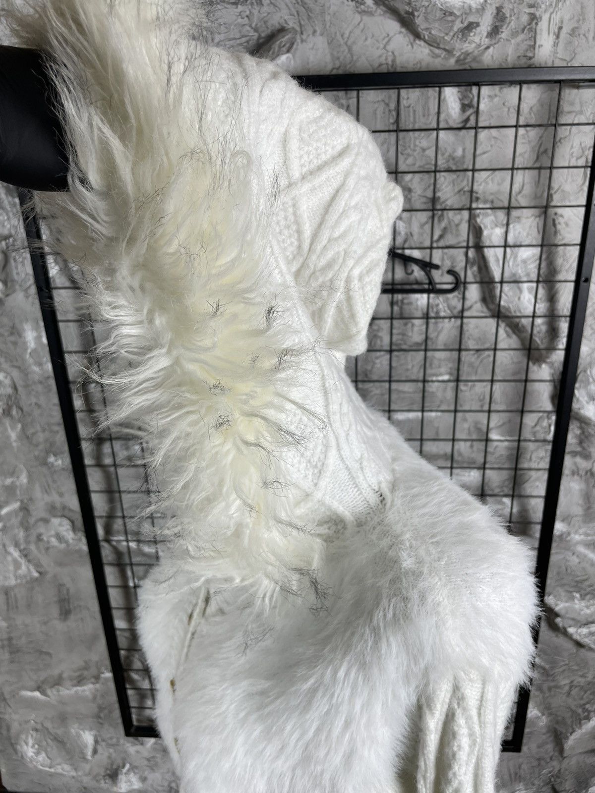 If Six Was Nine Y2K Vintage Soft Fur Cropped Jacket Grunge LGB Japanese Vibe Size M / US 6-8 / IT 42-44 - 11 Thumbnail