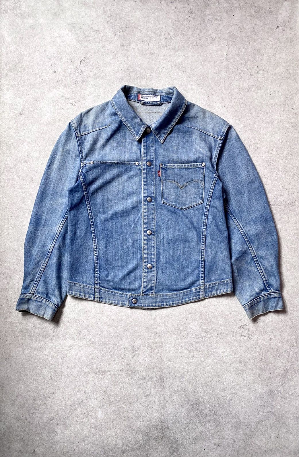 Levi's Vintage Denim Levis Engineered Jeans Jacket Size US M / EU 48-50 / 2 - 1 Thumbnail
