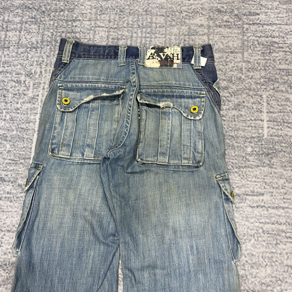 Hysteric Glamour Sick☠️ AVH Flare Cargo Jeans Baggy Loose Distressed 90s Size US 30 / EU 46 - 13 Thumbnail