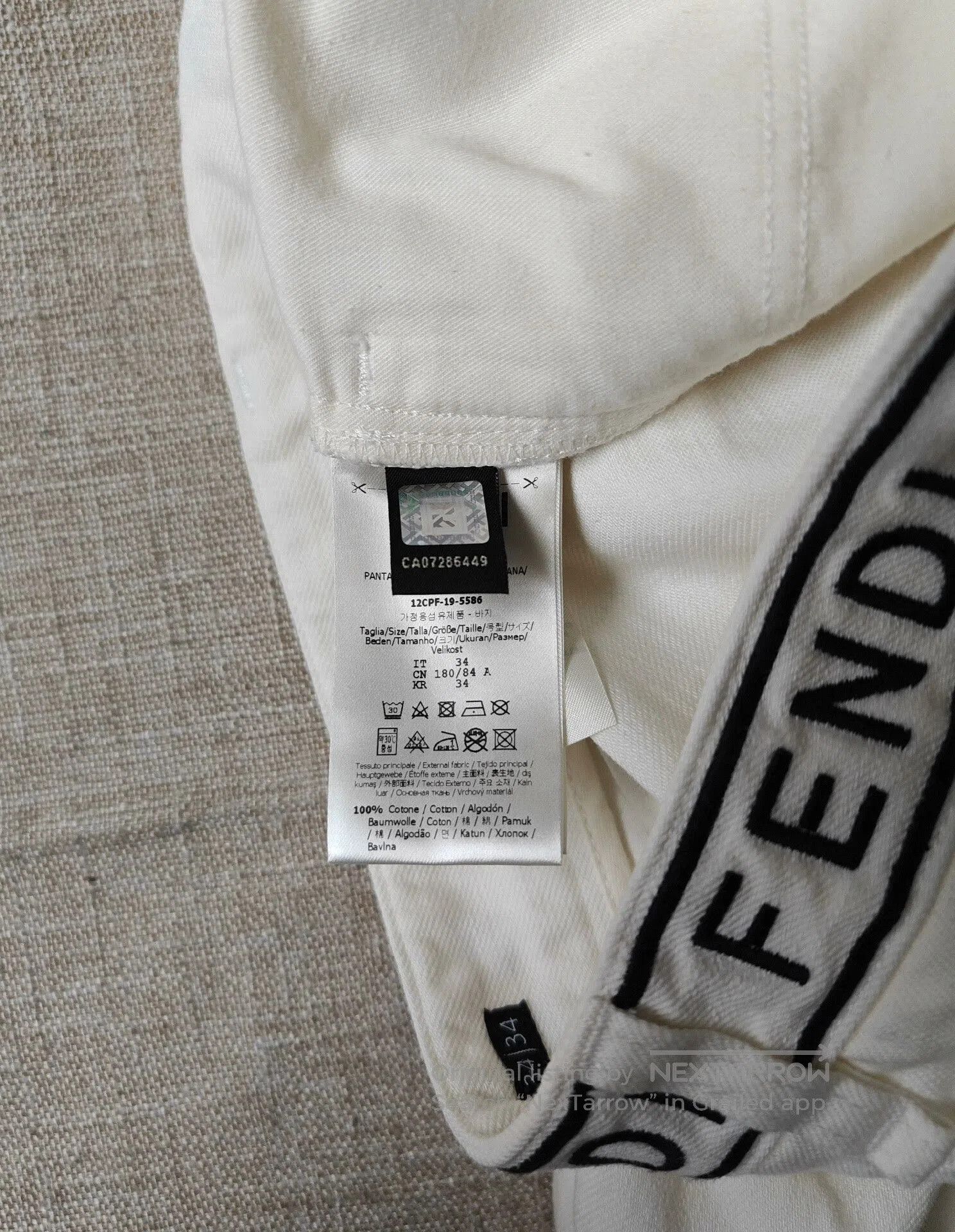 Fendi Fendi Men's White Casual Jeans. Size US 34 / EU 50 - 4 Thumbnail