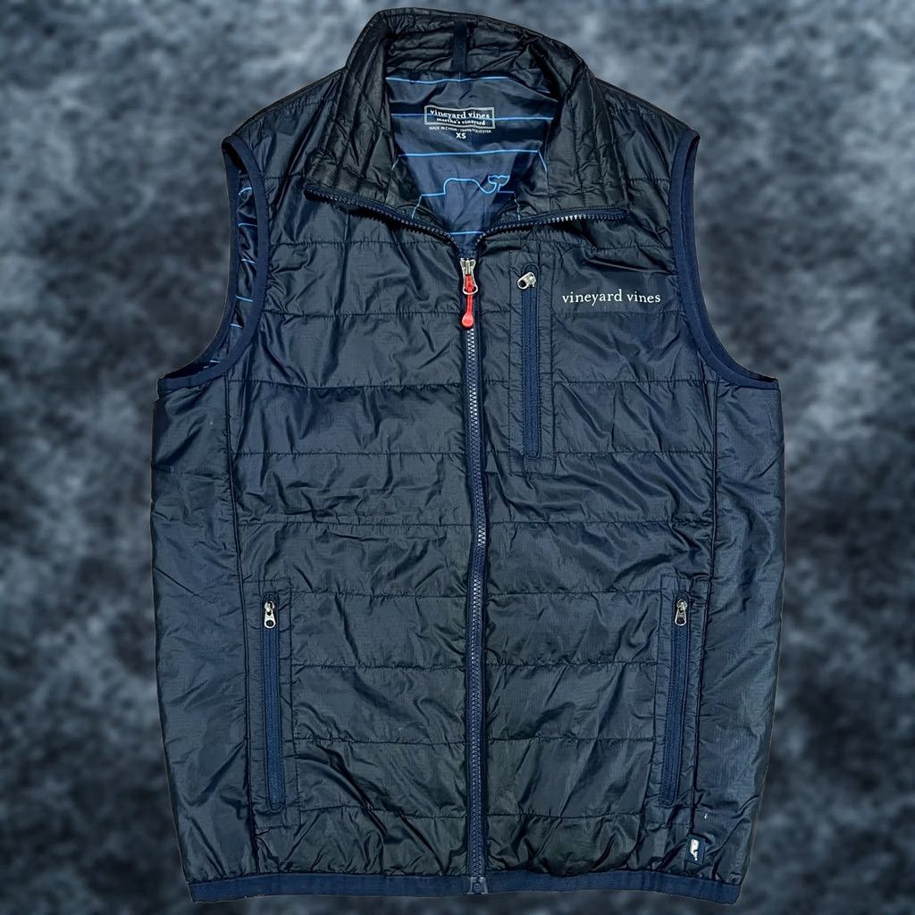 Vineyard Vines Vineyard Vines Puffer Vest Full Zip XS Mens Blue Jacket READ Small Hole Back Read Size US XS / EU 42 / 0 - 1 Thumbnail