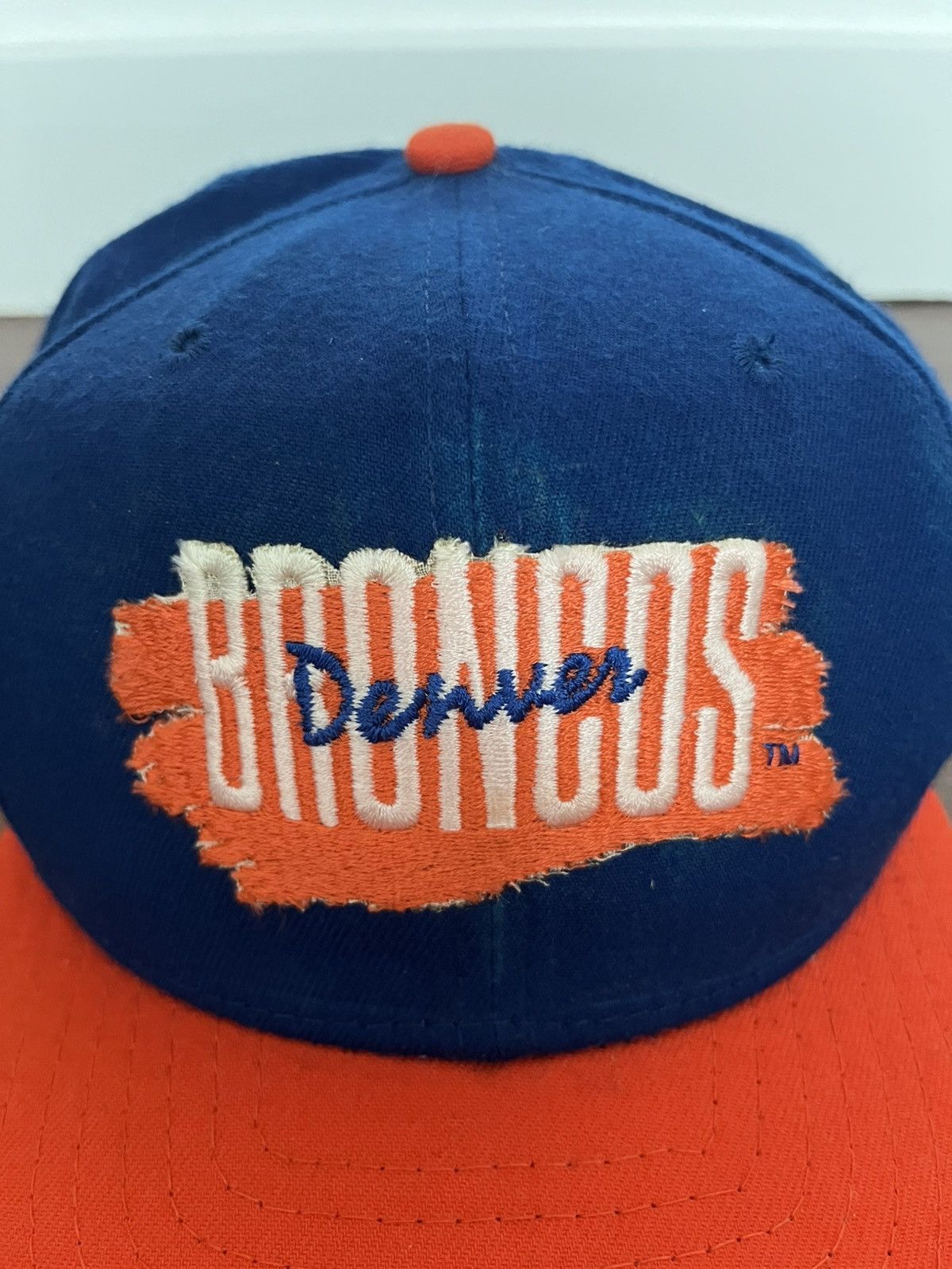 NFL × New Era × Vintage Vintage Denver Broncos NFL New Era Baseball Cap Medium-Large Size ONE SIZE - 2 Thumbnail