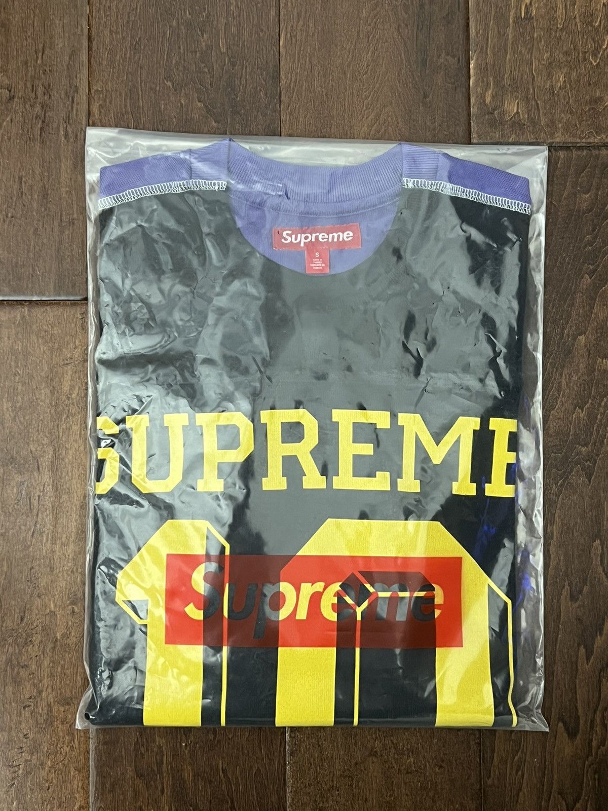 Supreme FW25 Split L/S Football Top Black Size Small New