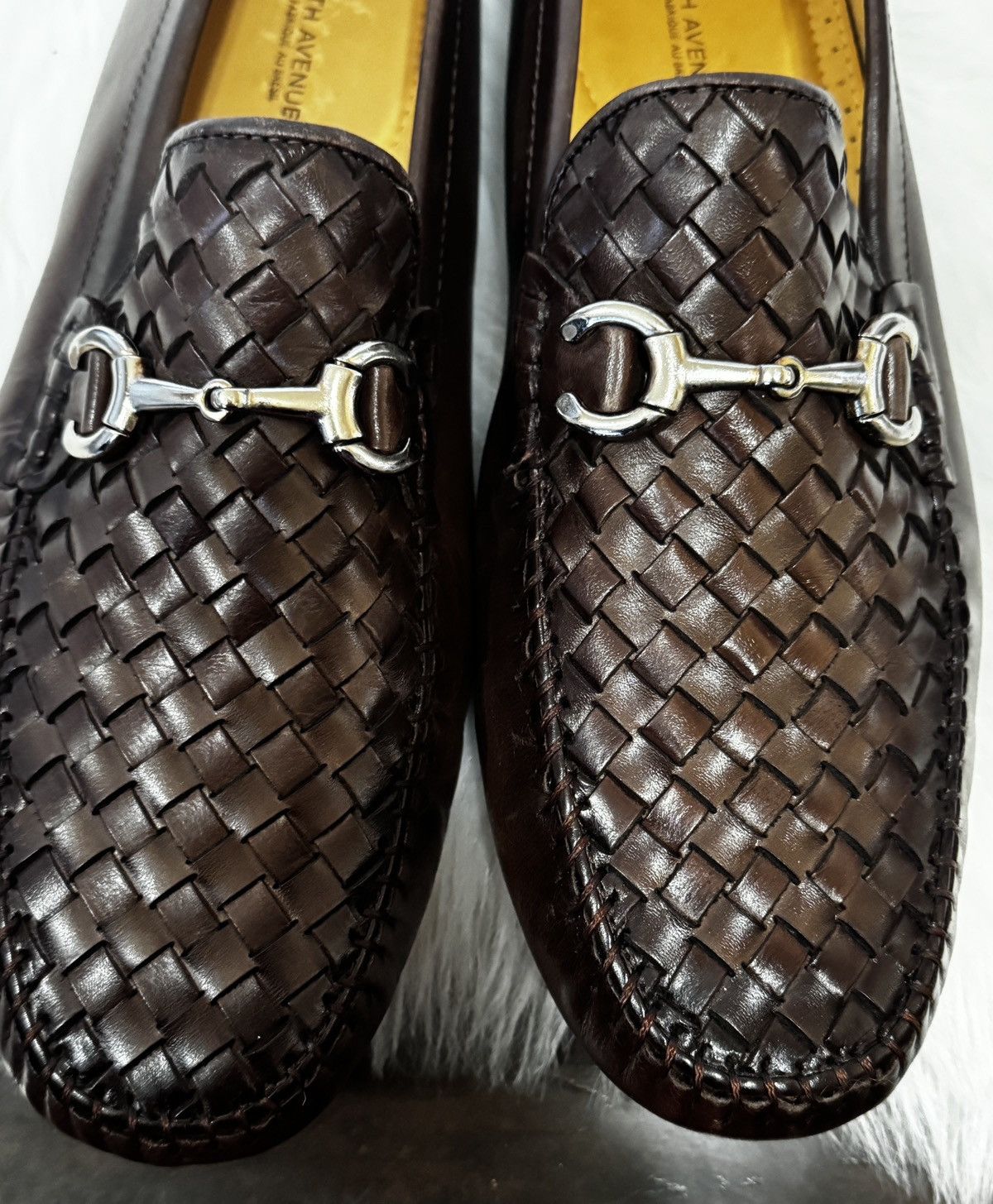 Saks Fifth Avenue Saks Fifth Avenue Woven Leather Driving Loafers Size 11.5 Size US 11.5 / EU 44-45 - 9 Thumbnail