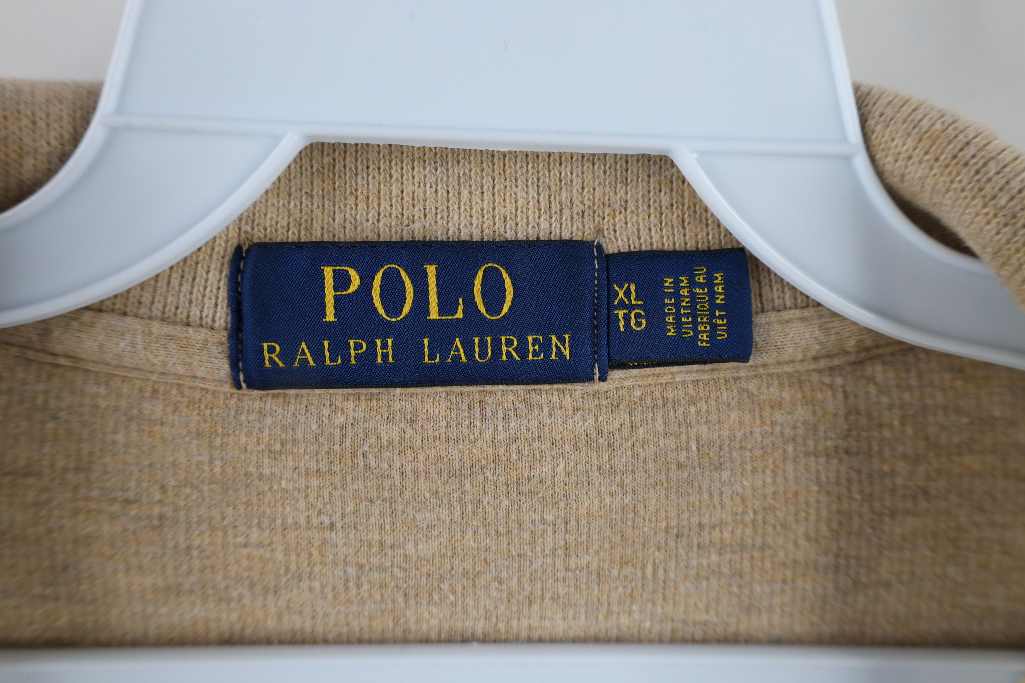 Ralph Lauren × Vintage Vintage Ralph Lauren Knit Half Zip Pullover Sweater Beige Size US XL / EU 56 / 4 - 6 Thumbnail