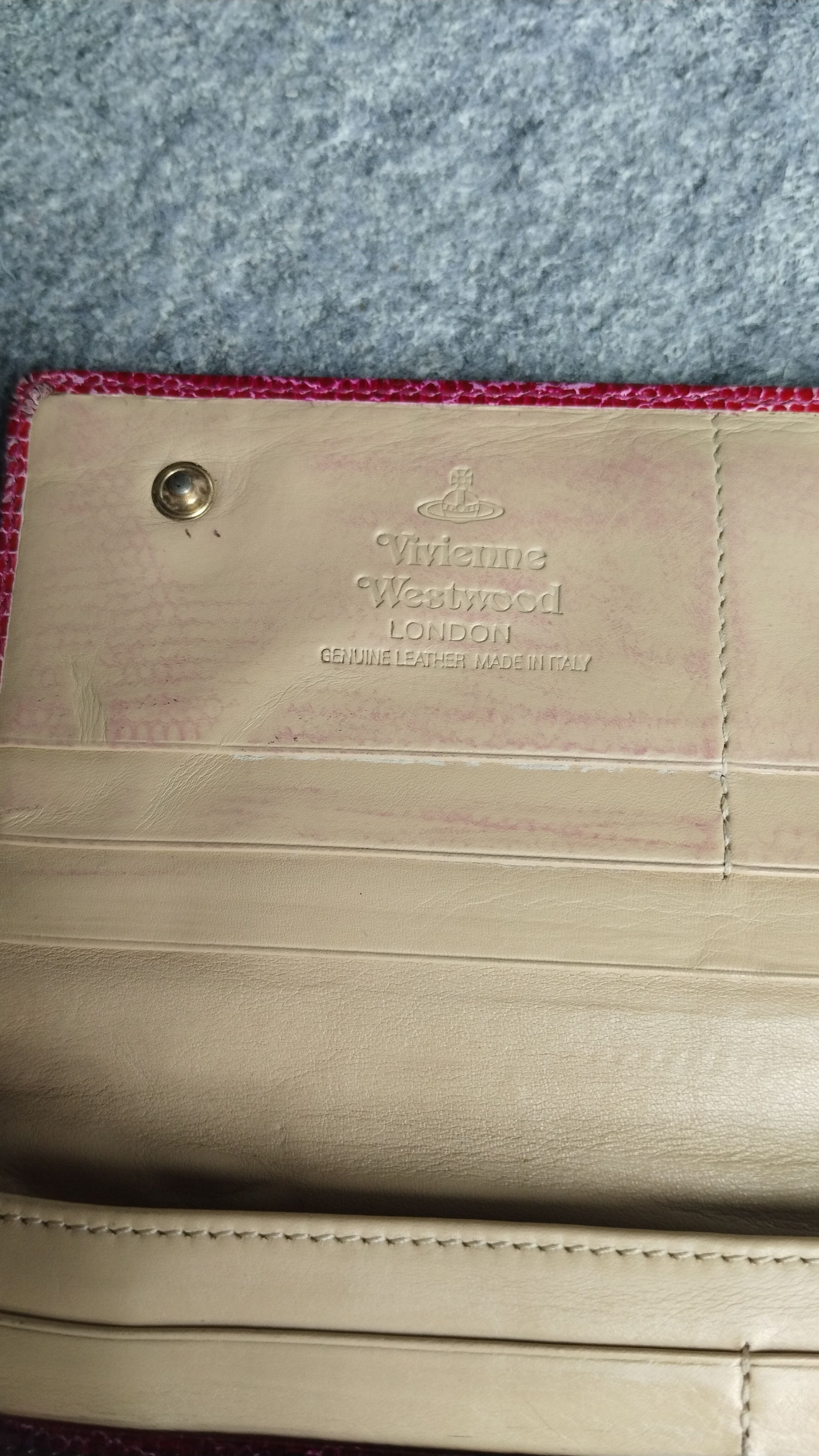 Vivienne Westwood Rare 🔥 Vivienne Westwood snake skin wallet maroon Size ONE SIZE - 7 Thumbnail