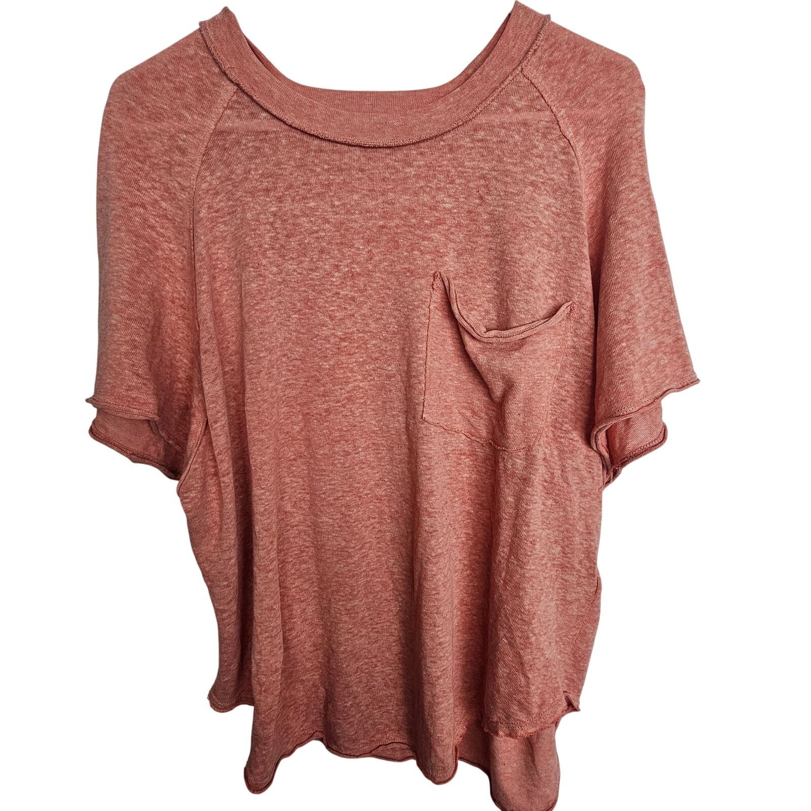 Free People Free People Kyota Slub Tee M Boho Raglan Burnout Slouchy Size M / US 6-8 / IT 42-44 - 2 Thumbnail