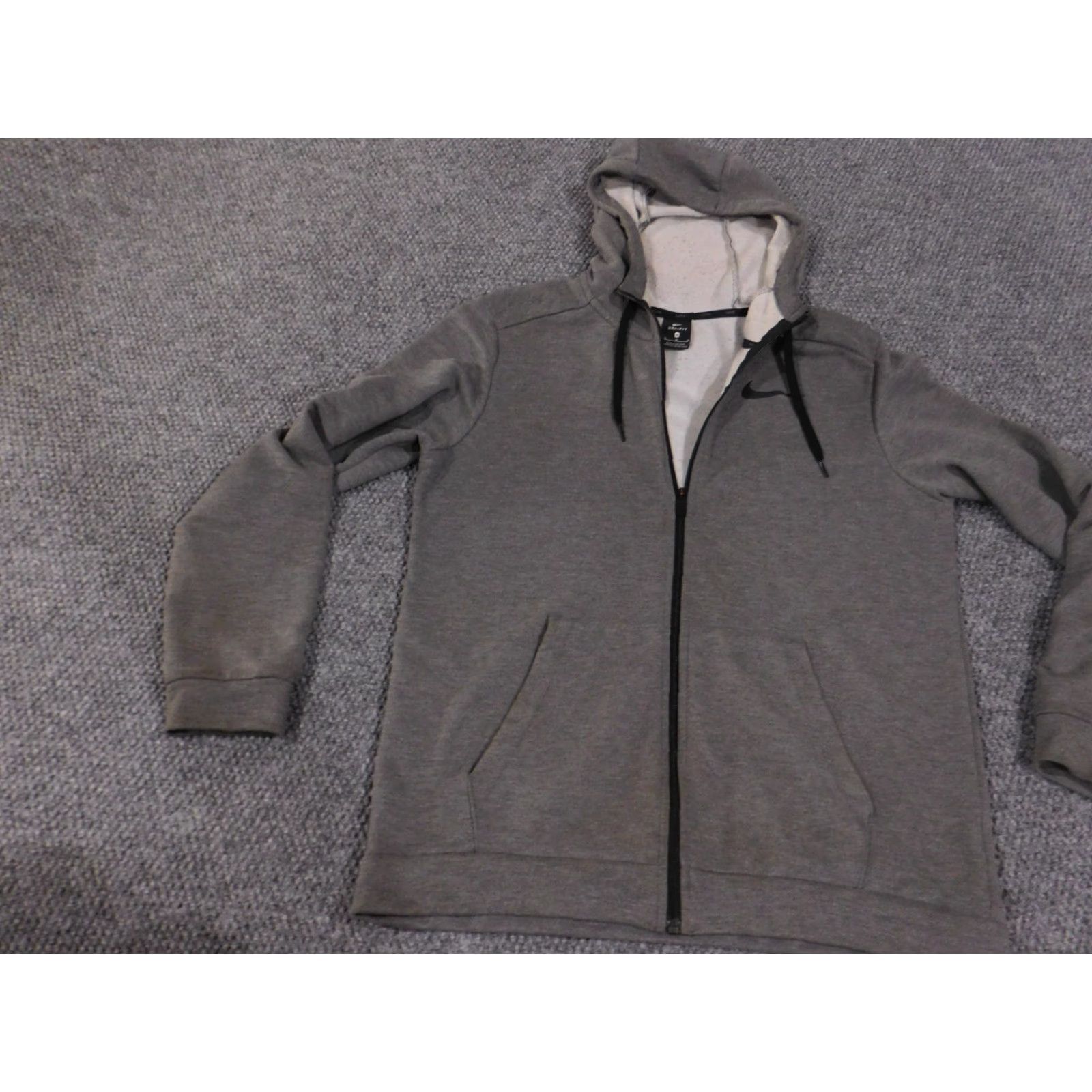 Nike Nike Hoodie Mens Medium Gray Swoosh Logo Pullover Sweatshirt Full Zip Active Size US M / EU 48-50 / 2 - 3 Thumbnail