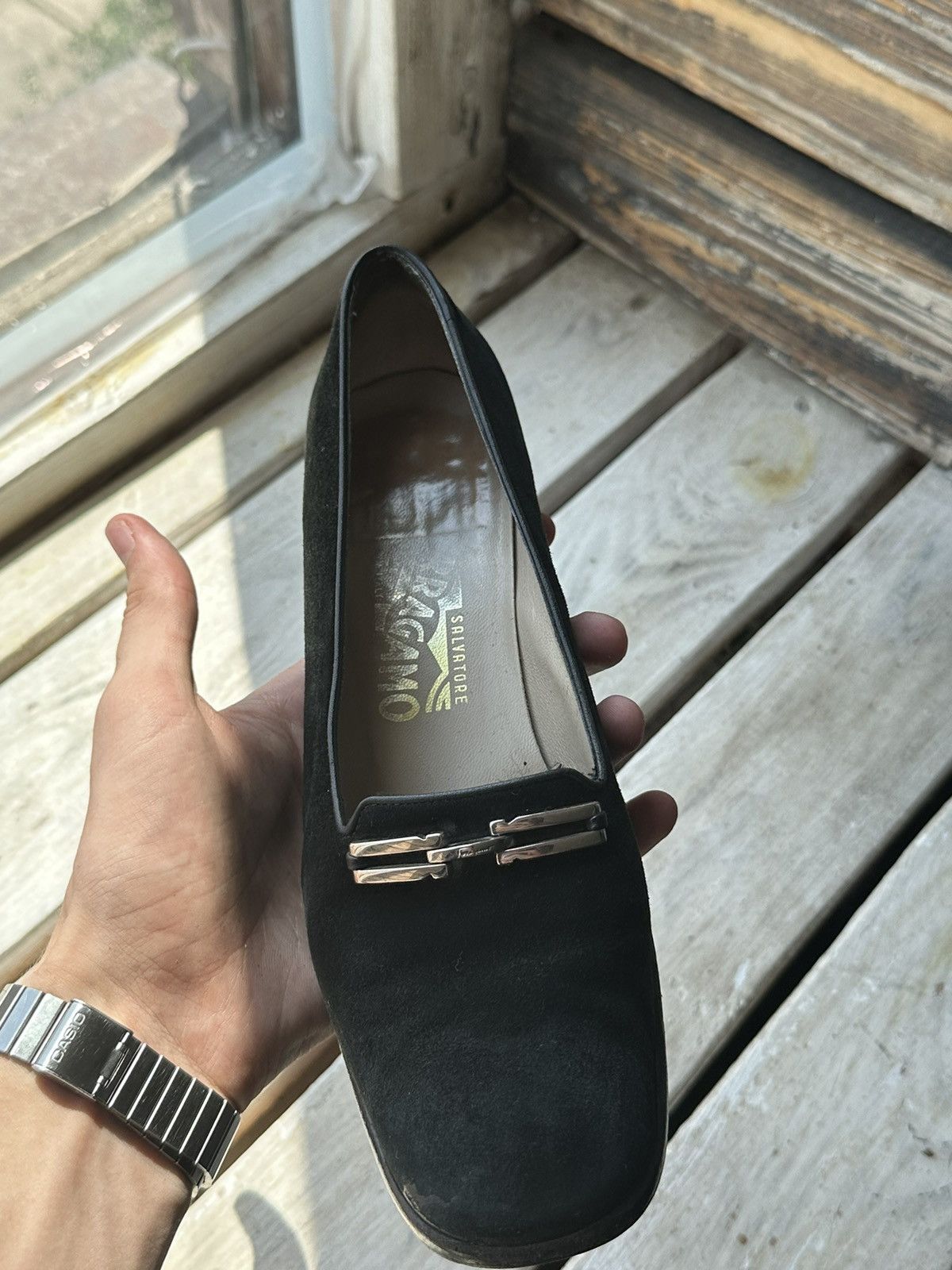Salvatore Ferragamo RARE❗️Salvatore Ferragamo Women Shoes flats heels Size US 7 / IT 37 - 12 Thumbnail