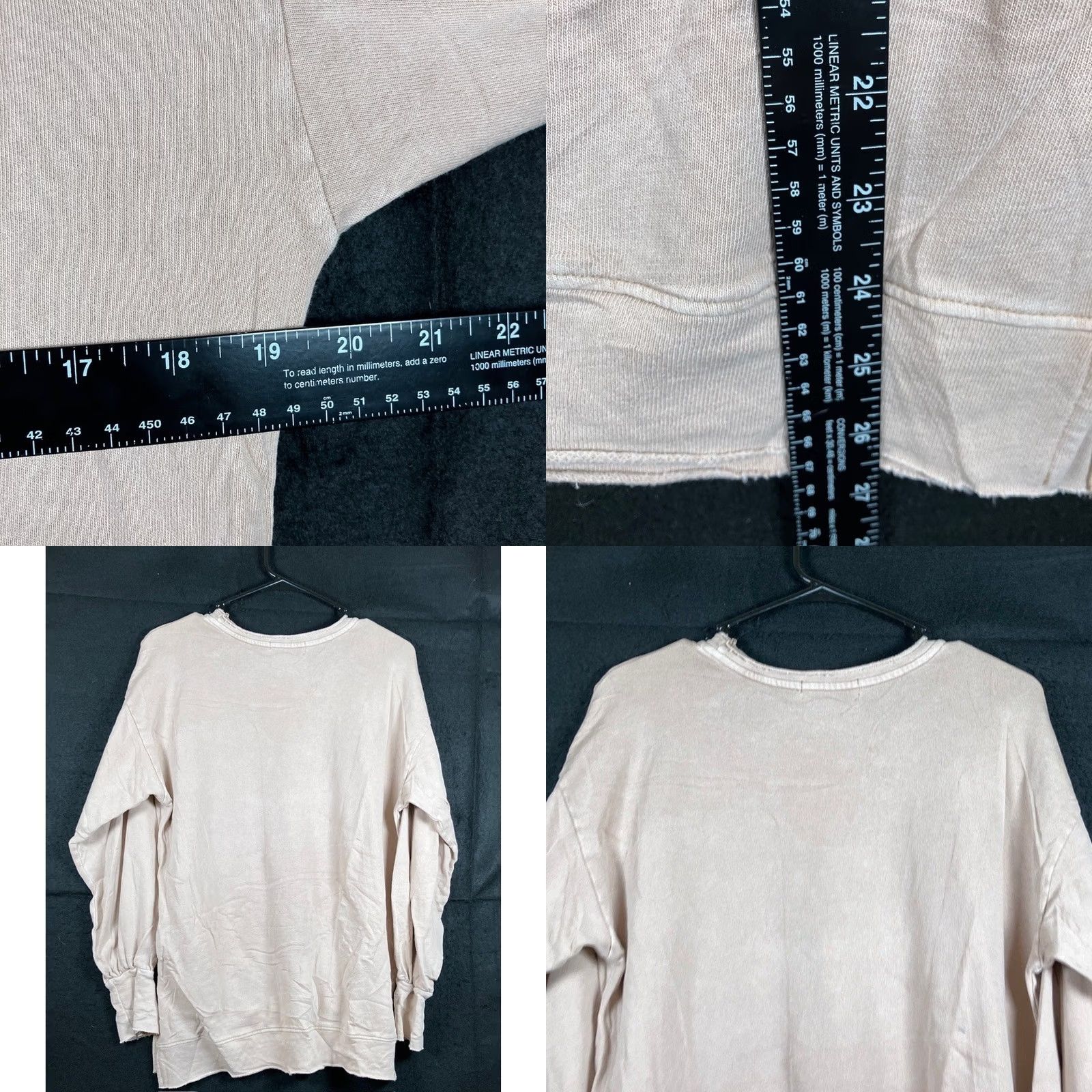Vintage Mustard Seed Sweatshirt Tan Oversized Long Sleeve Pullover S Athletic Womens Crew Neck Casual Activewear Stretch Jersey Knit Regular 1 Size S / US 4 / IT 40 - 8 Thumbnail