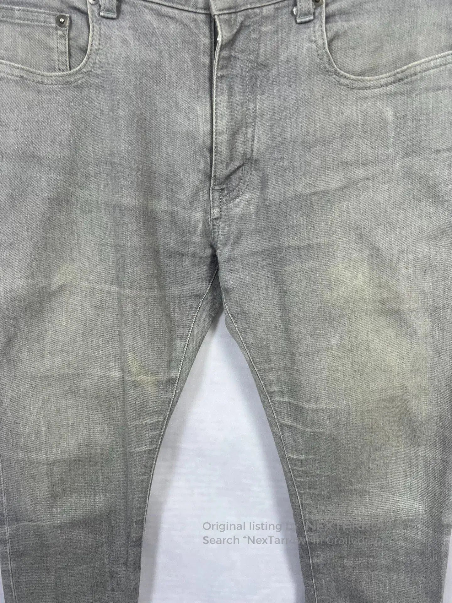 Saint Laurent Paris Saint Laurent Light Gray Denim Pants. Size US 32 / EU 48 - 3 Thumbnail
