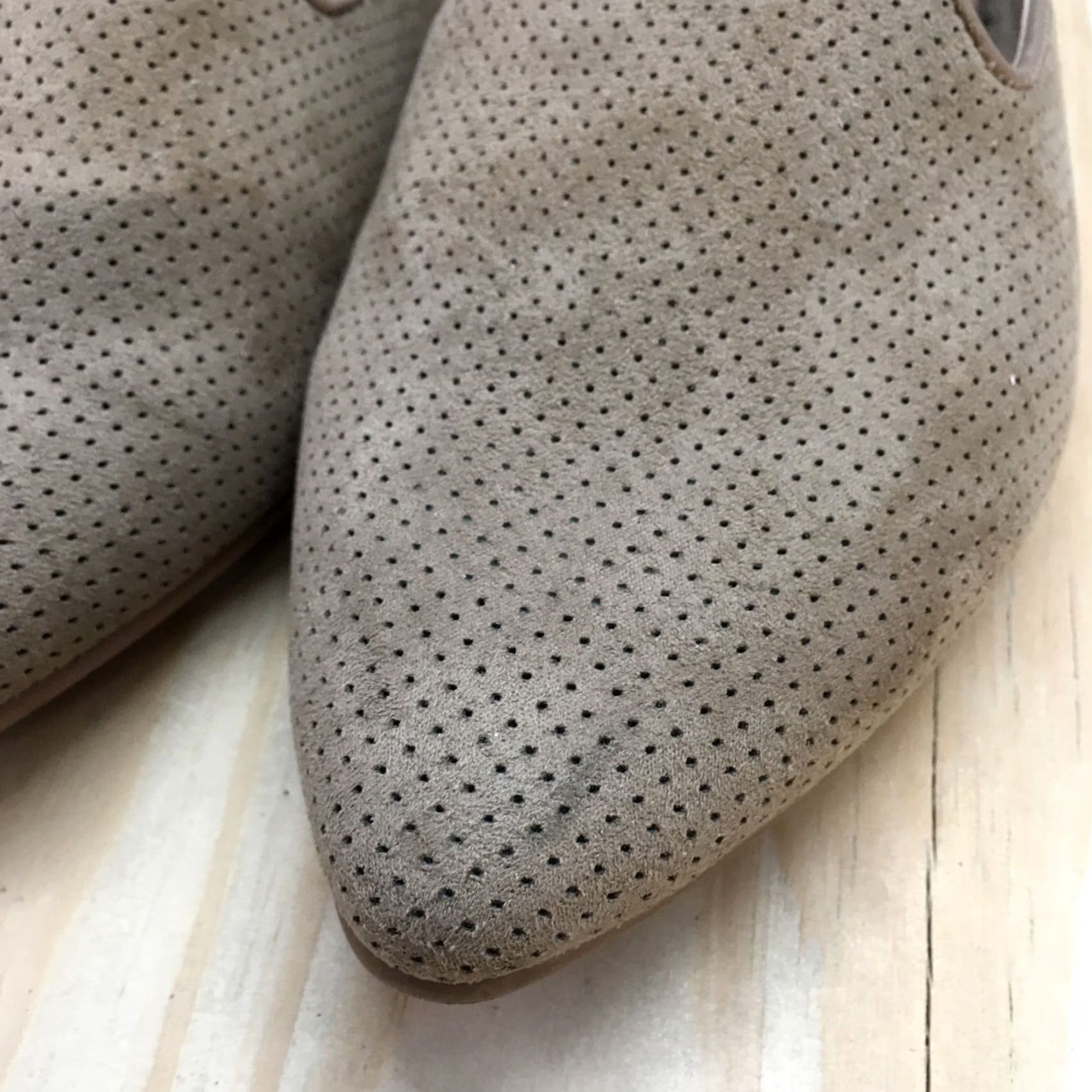 Vintage Universal Thread Sandals Womens Casual Slip On Pointed Toe Mules Brown Fabric Size US 7 / IT 37 - 6 Thumbnail