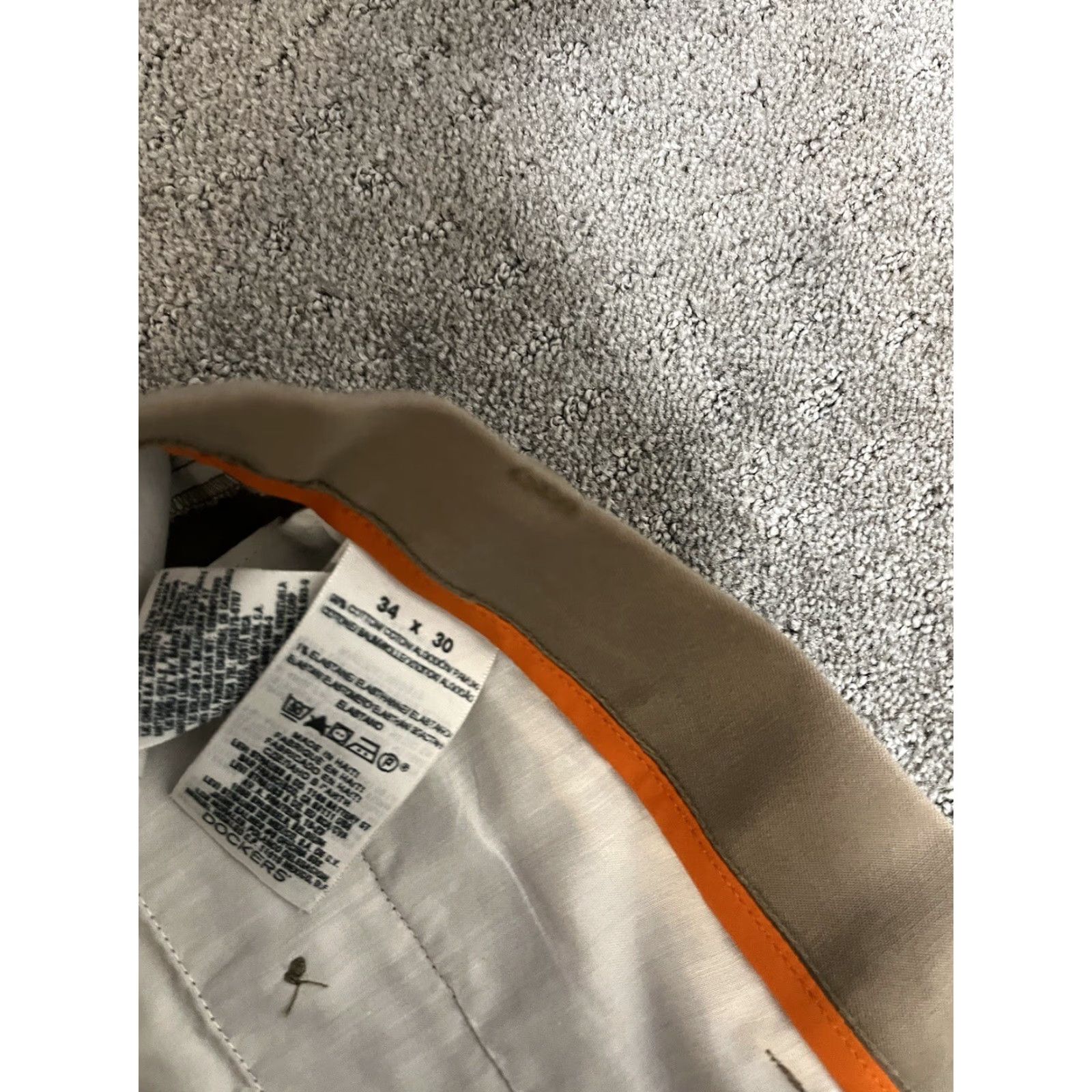 Dockers Dockers D3 Brown Classic Fit Flat Front Pants 34x30 Solid Mens Size US 34 / EU 50 - 6 Thumbnail