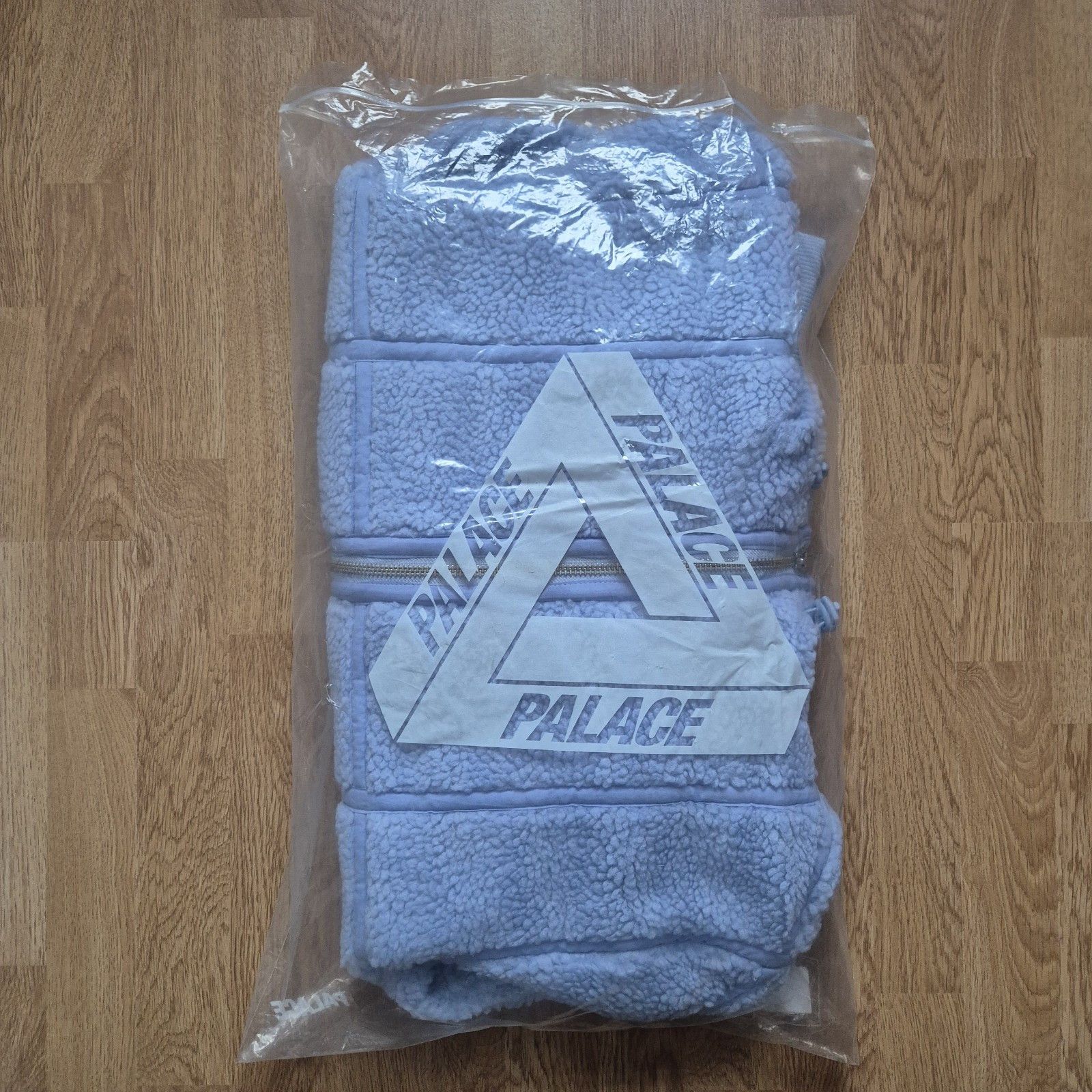 Palace Palace Sherpa Hooded Jacket Light Blue Medium Brand New FW22 Size US M / EU 48-50 / 2 - 12 Thumbnail