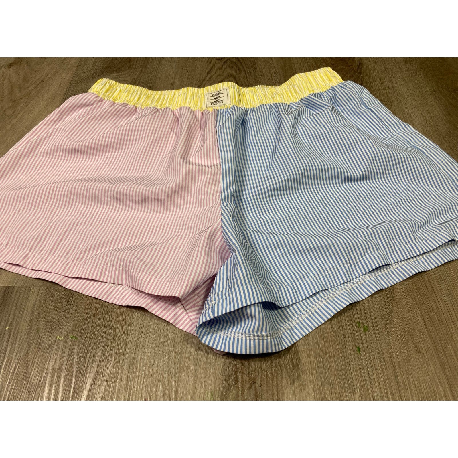Shein SHEIN Curve Women's Plus 2XL Striped Colorblock Shorts Size 34" / US 12 / IT 48 - 4 Thumbnail
