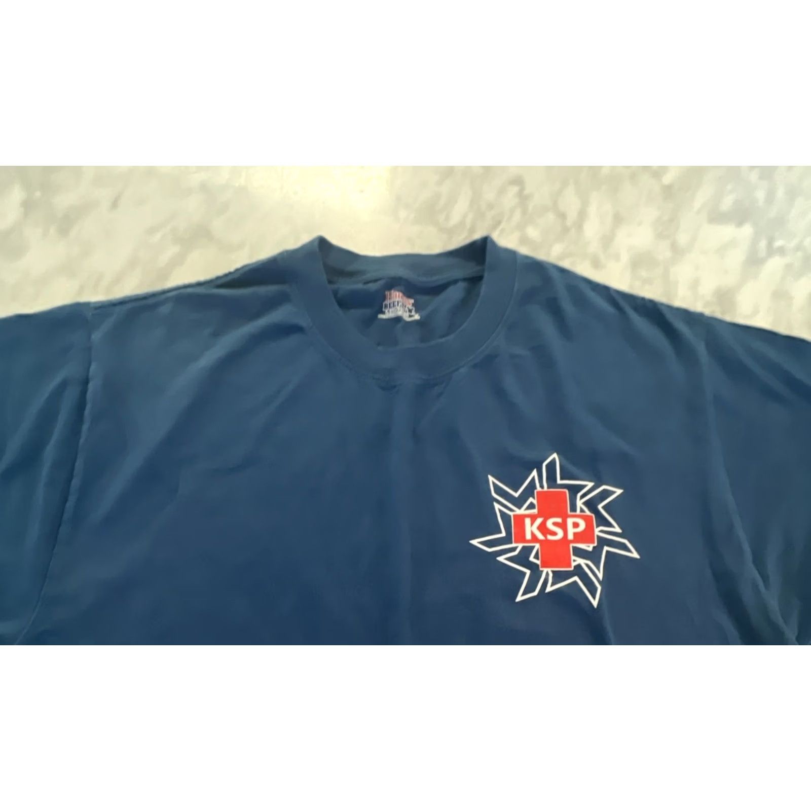 Doublet Hanes Beefy T Keystone Ski Patrol T Shirt Men’s Large Graphics Double Sided Blue Colorado Size US L / EU 52-54 / 3 - 4 Thumbnail