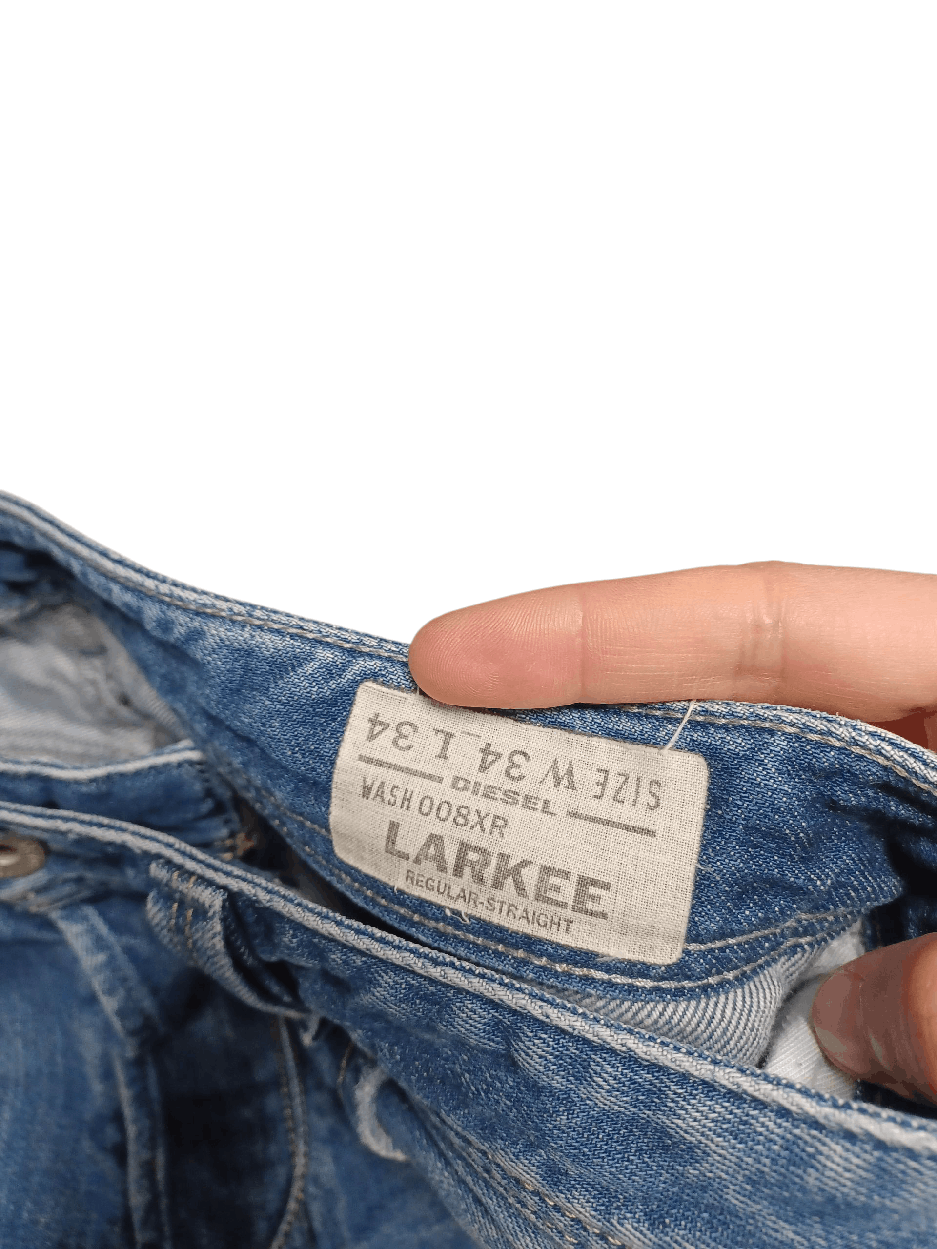Diesel DIESEL LARKEE VINTAGE AVANT GARDE JEANS DENIM Size US 34 / EU 50 - 5 Thumbnail