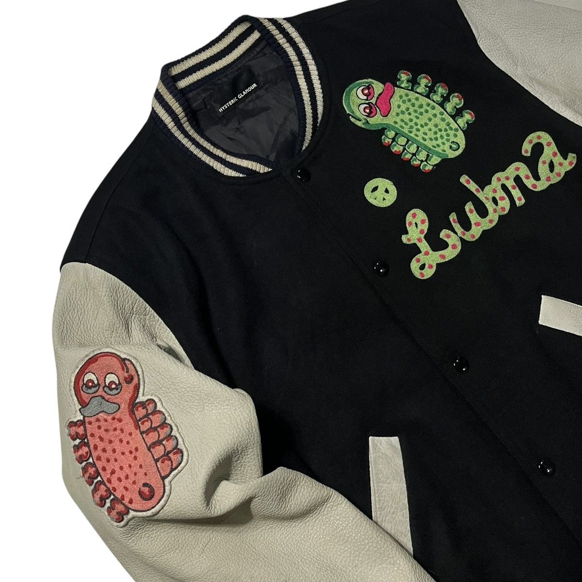 Hysteric Glamour Hysteric Glamour Lubma Wool Varsity Leather Hand Jacket Size US L / EU 52-54 / 3 - 5 Thumbnail
