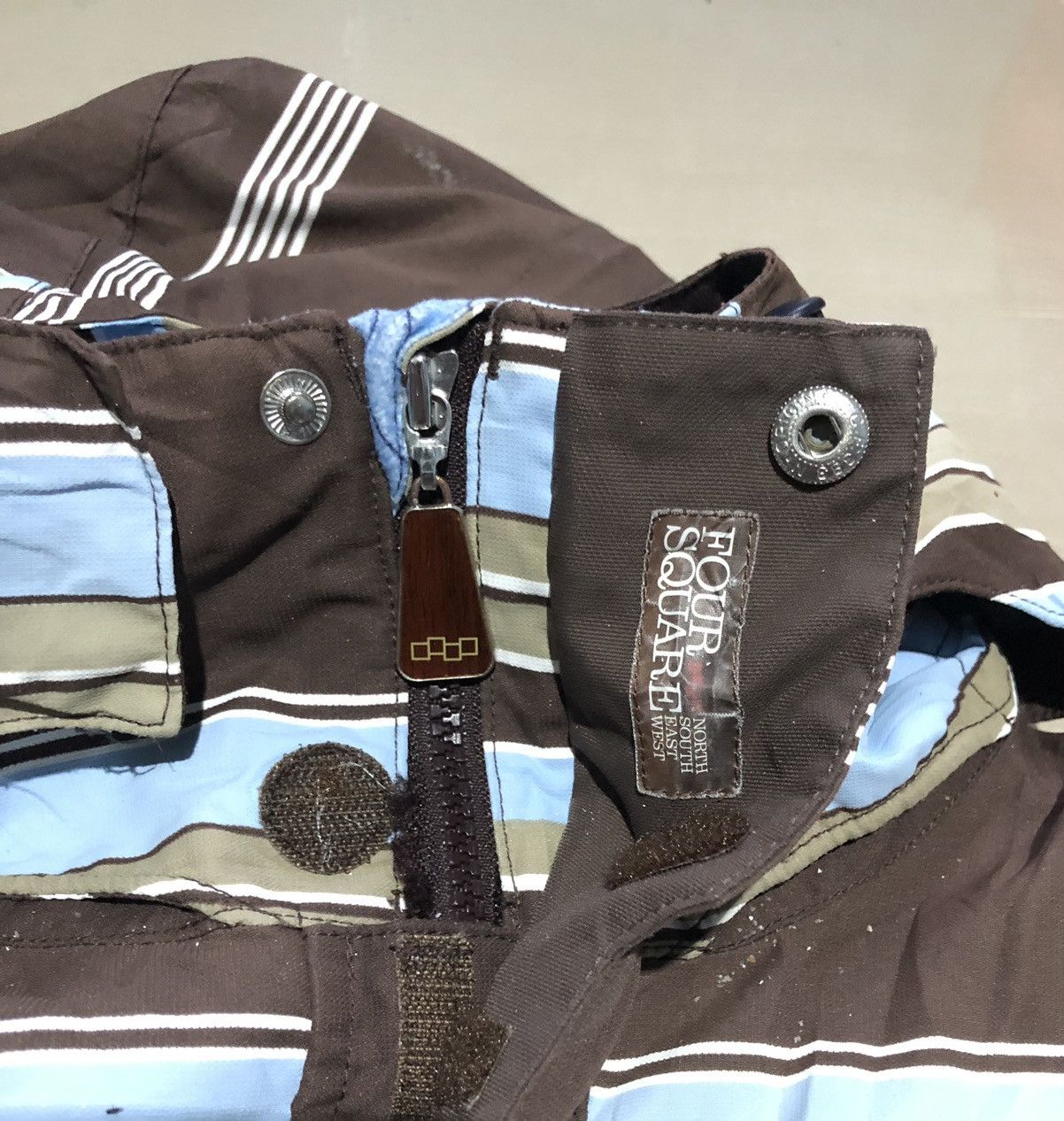 FOURSQUARE Foursquare striped winter ski snowboarding jacket Size US M / EU 48-50 / 2 - 5 Thumbnail