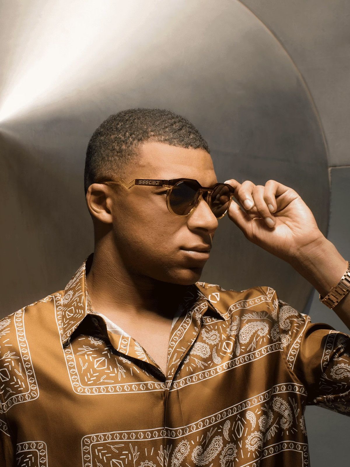 Oakley Oakley HSTN M x Kylian Mbappé Dark Amber/Light Curry Size ONE SIZE - 20 Thumbnail