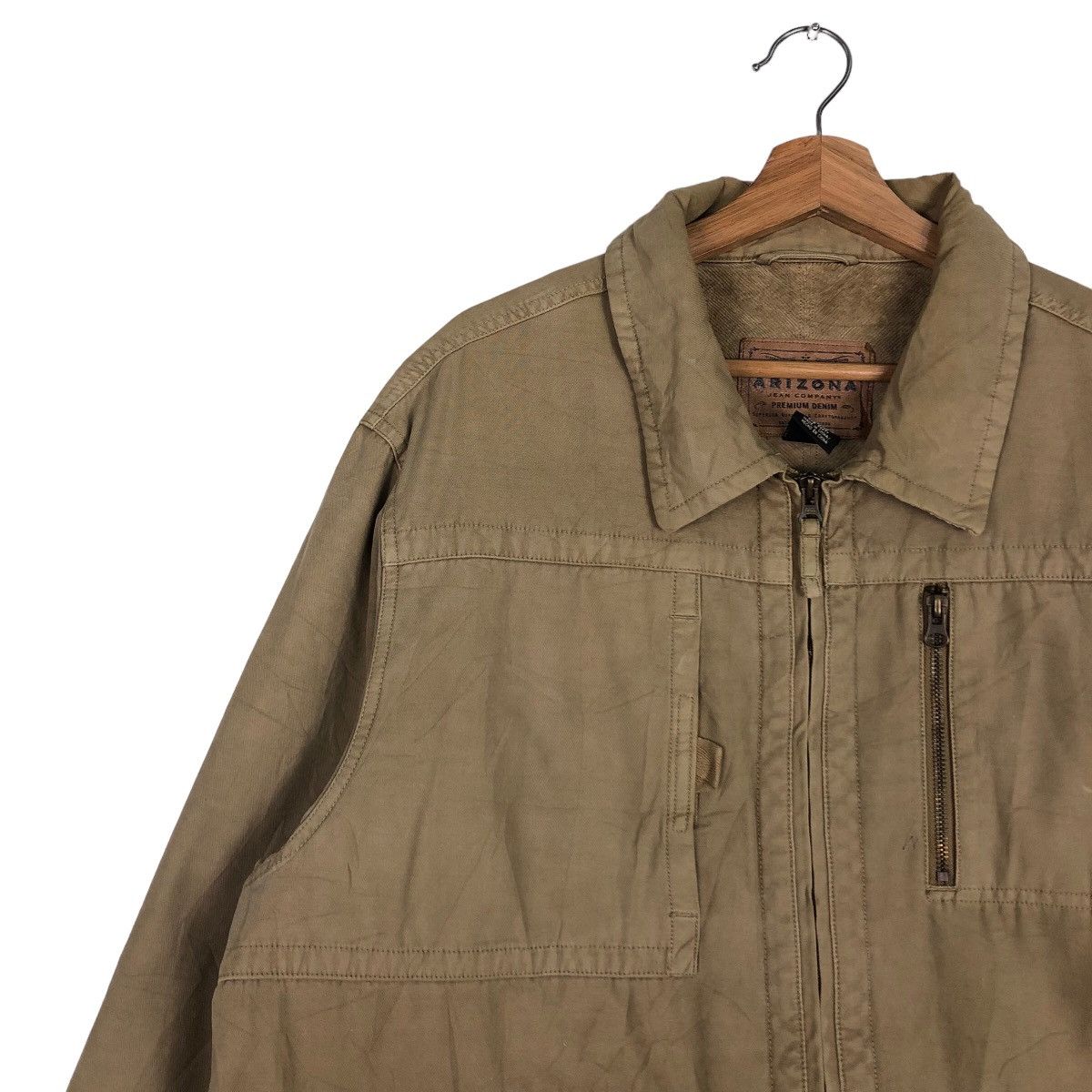 Japanese Brand 🔥Vintage Denim Biker Jacket Arizona Issey Miyake Japan Size US L / EU 52-54 / 3 - 7 Thumbnail