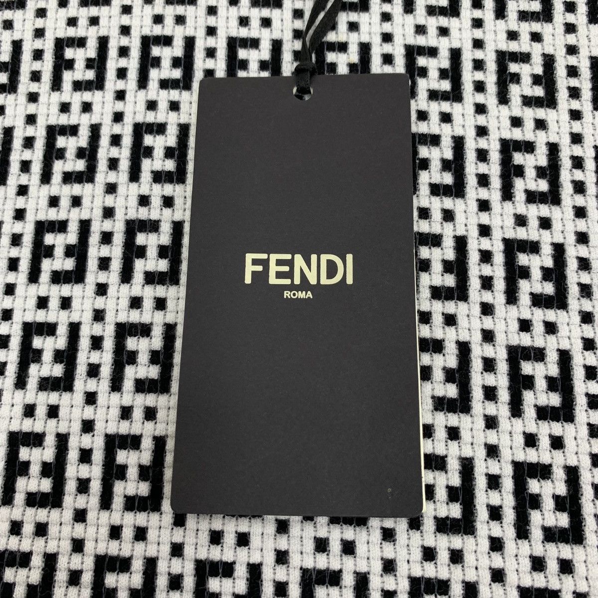 Fendi Fendi Intarsia All-over Print Short Sleeve Knit Top K26WX Size M / US 6-8 / IT 42-44 - 6 Thumbnail