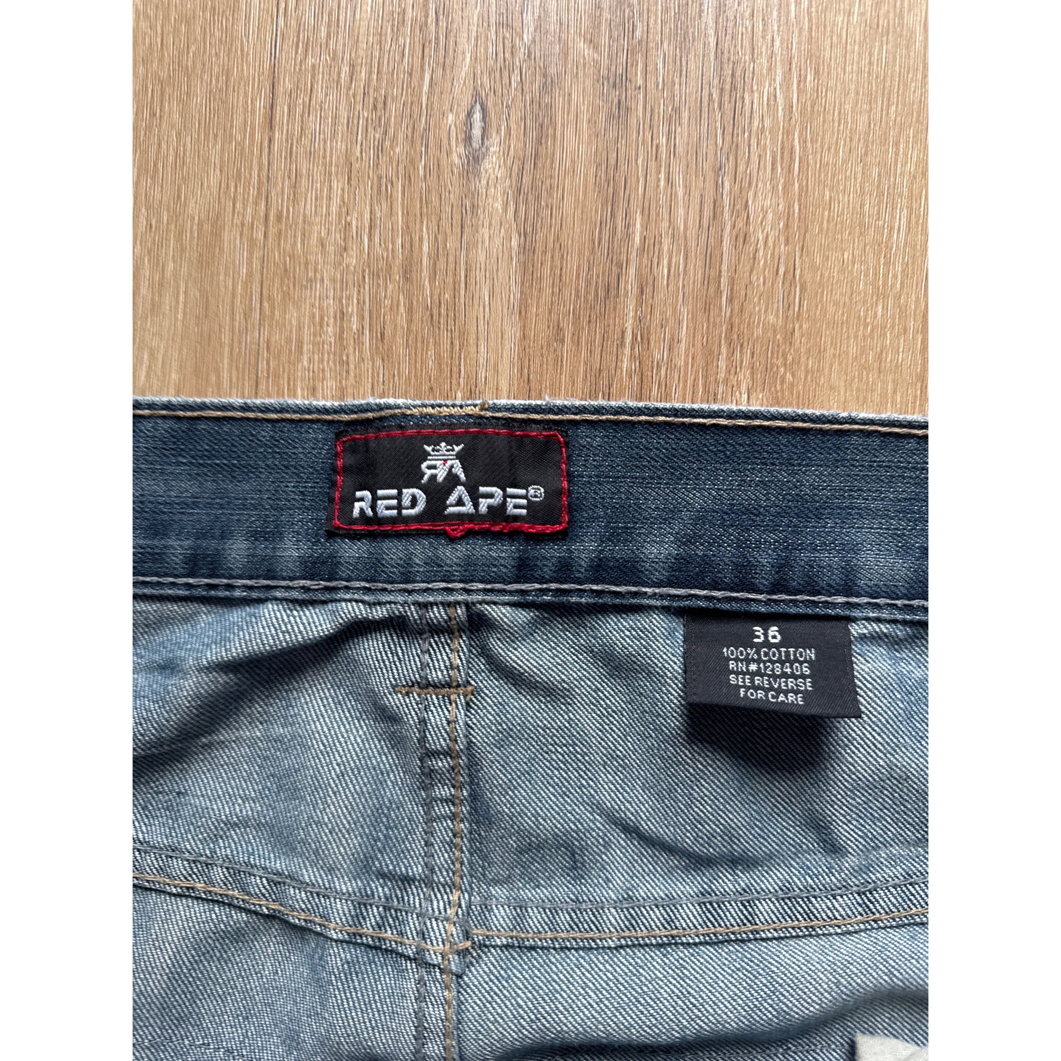 Vintage Vintage Y2K Red Ape Boot Cut Denim Jeans Size US 36 / EU 52 - 4 Thumbnail