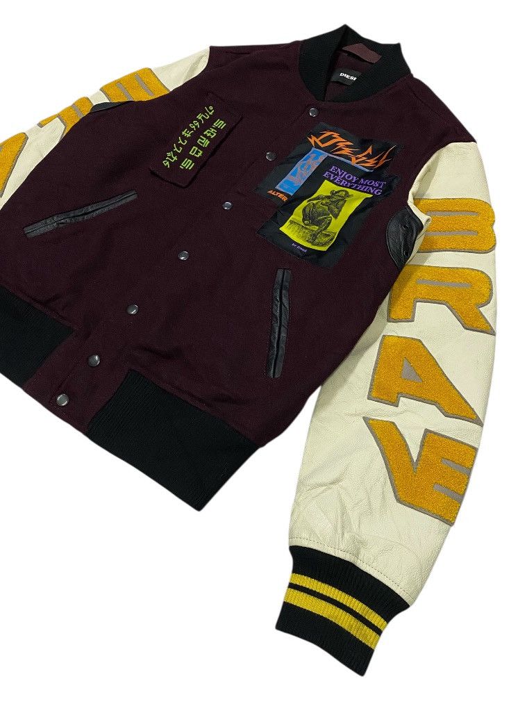 Diesel Diesel 2018AW Varsity Bomber Jacket Size US S / EU 44-46 / 1 - 24 Thumbnail