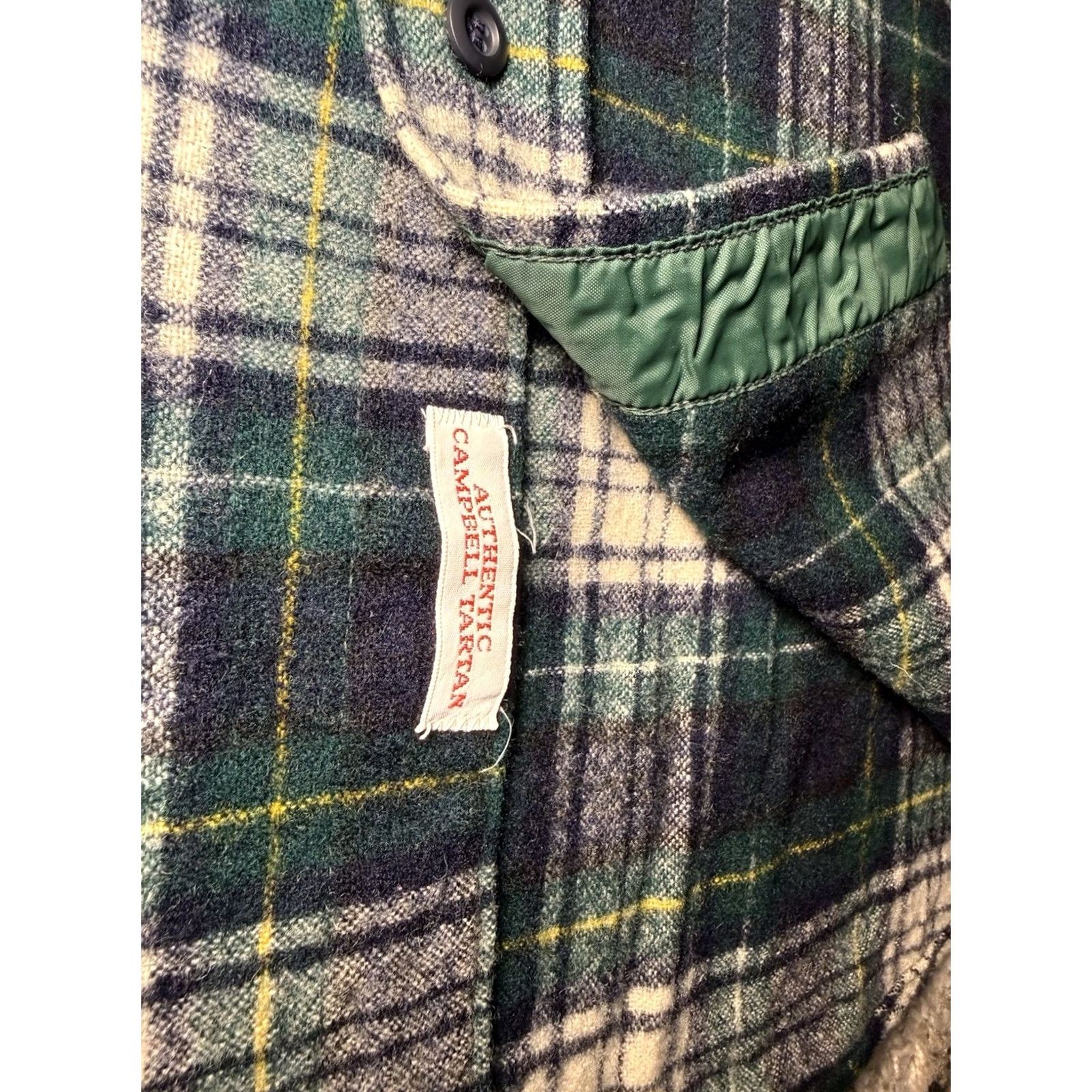 Pendleton VINTAGE Pendleton Shirt Medium Green Campbell Tartan Wool Button Up Plaid Flannel Mens Size US M / EU 48-50 / 2 - 4 Thumbnail