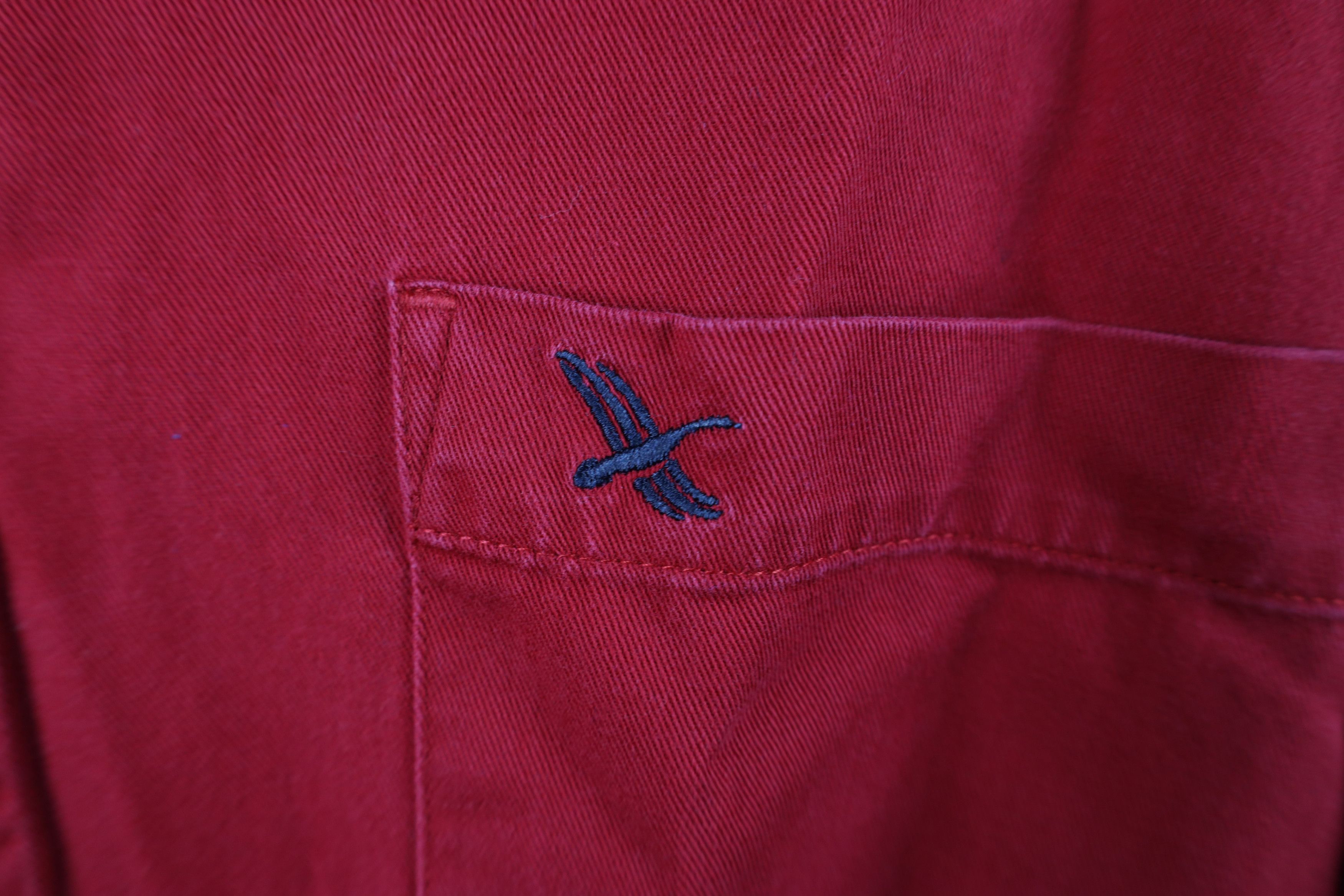 Eddie Bauer Vintage 90s Eddie Bauer Heavyweight Button Down Shirt Red Size US XL / EU 56 / 4 - 4 Thumbnail