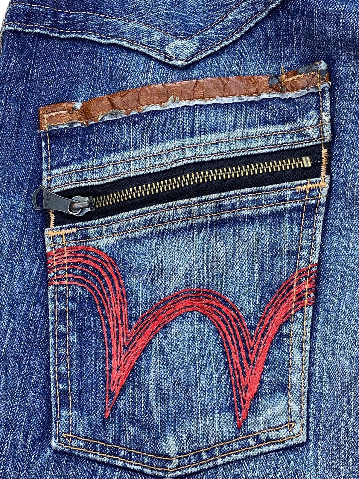 Edwin Vintage Edwin Blue Trip Faded Wash Whiskers Style Jeans Size US 32 / EU 48 - 18 Thumbnail