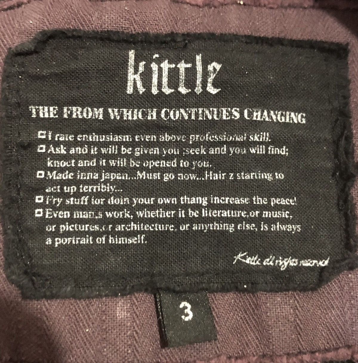 Japanese Brand × Vintage Kittle Zipper Punk Jacket Size US M / EU 48-50 / 2 - 8 Thumbnail