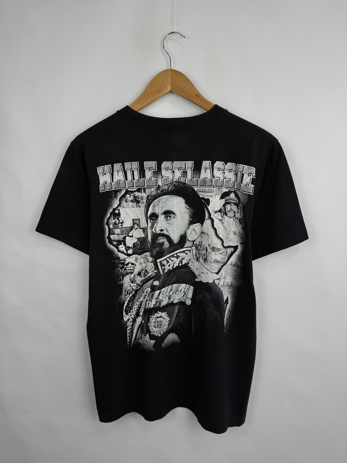 Bob Marley 🇪🇹 Vintage 90s Haile Selassie RasTafari Emperor Ethiopia King Size US M / EU 48-50 / 2 - 7 Thumbnail
