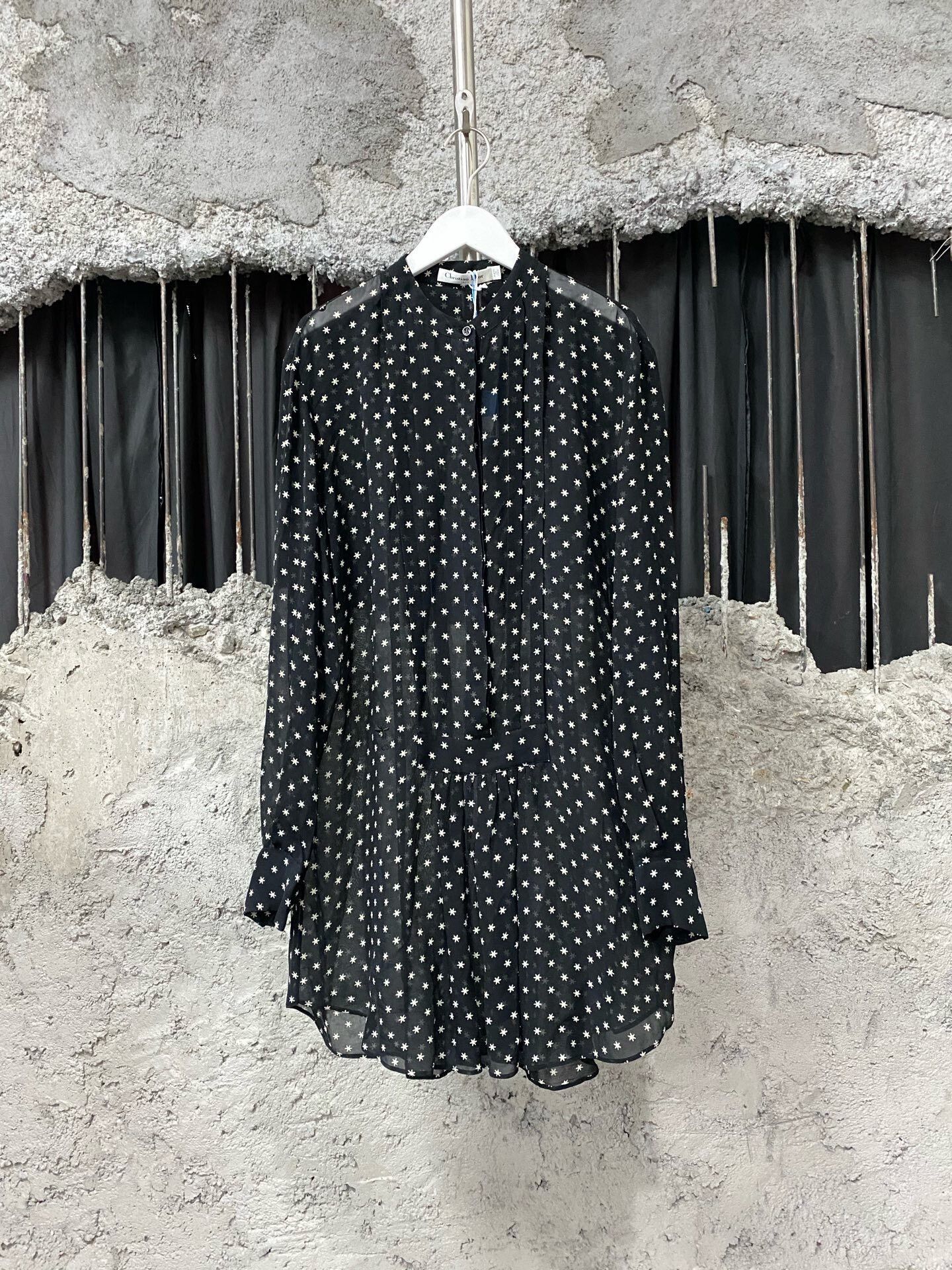 Dior black silk polka dot shirt by Dior Size XS / US 0-2 / IT 36-38 - 1 Thumbnail