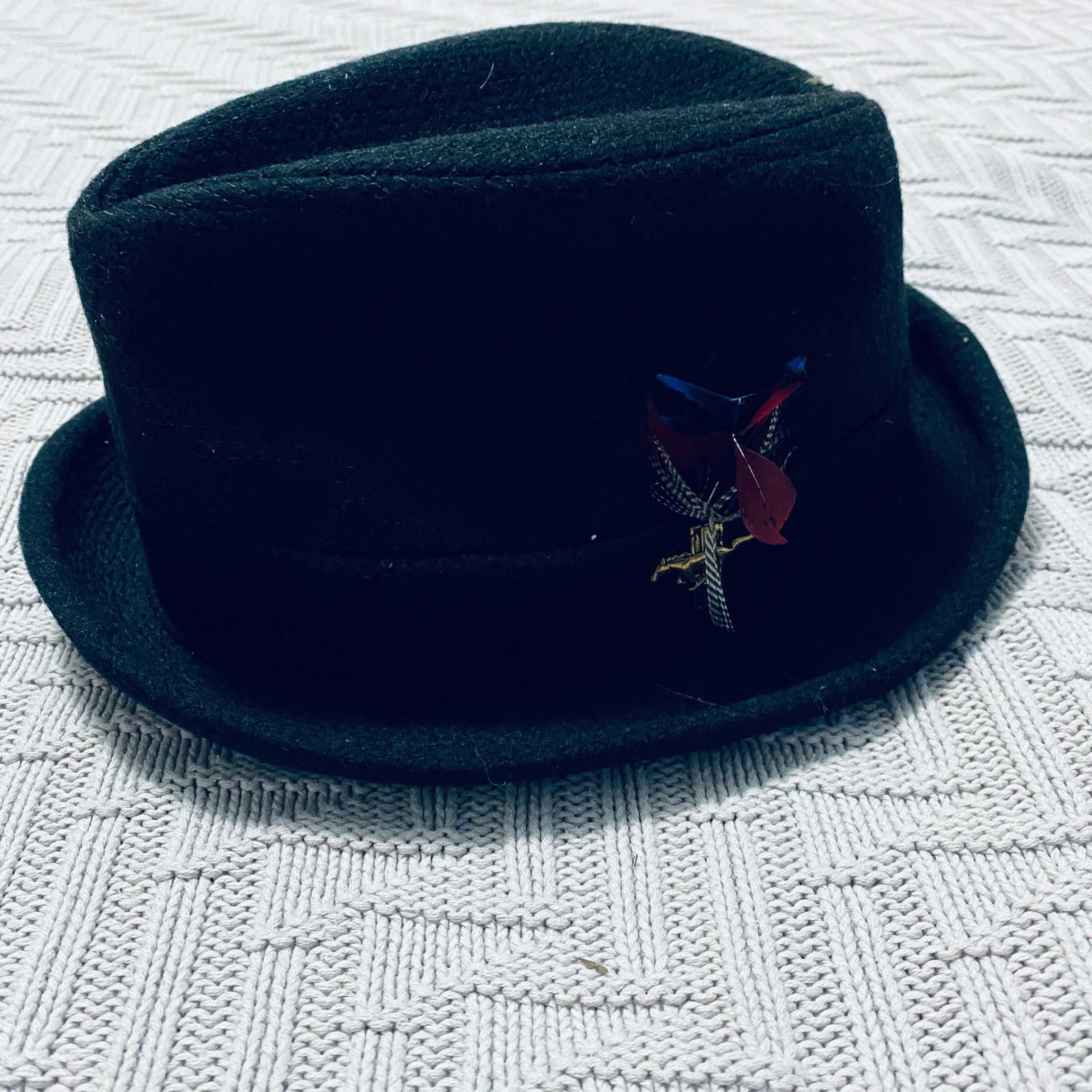 Vintage black fedora