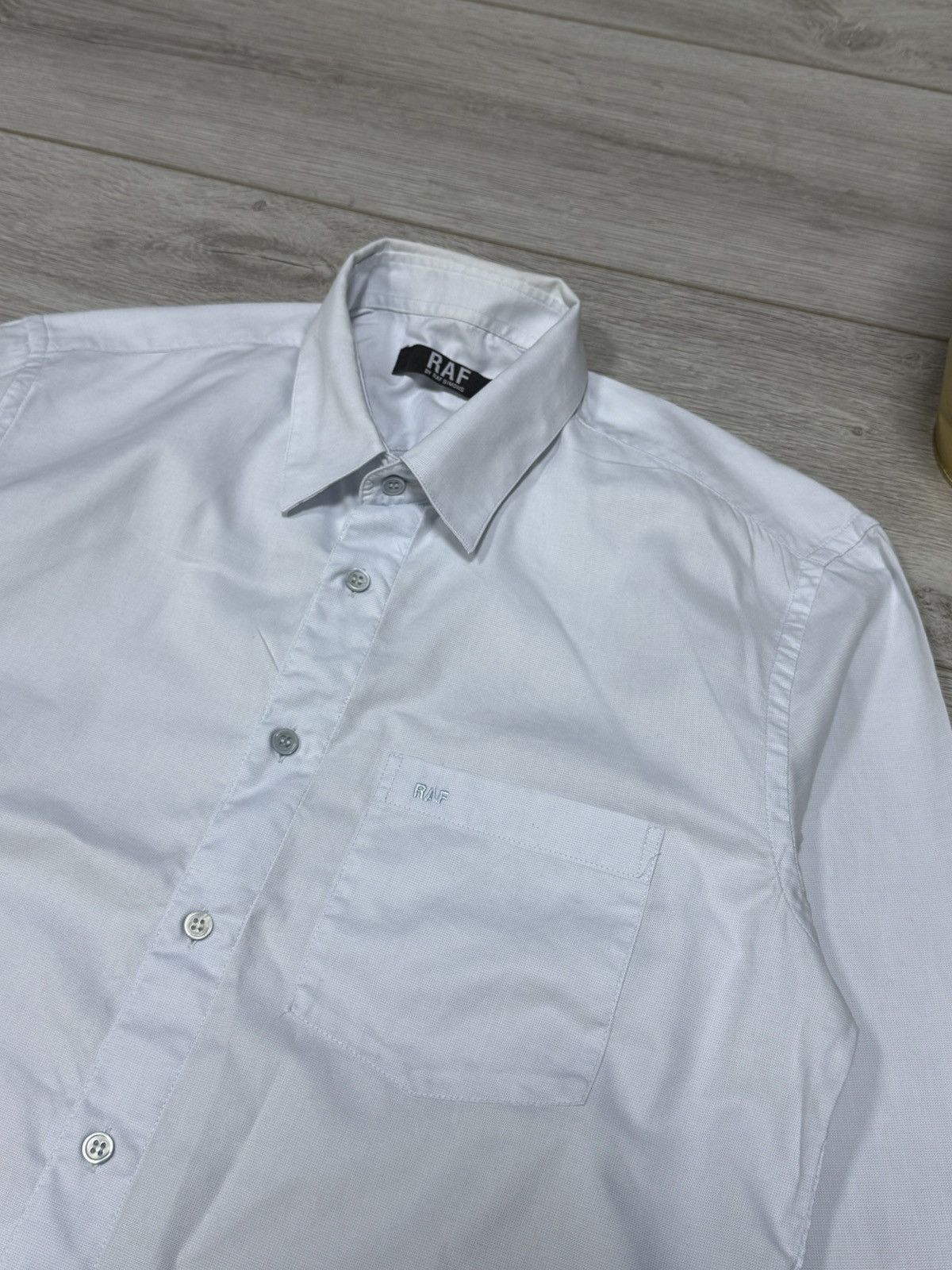 Raf by Raf Simons RAF Simons pocket logo shirt buttons Size US L / EU 52-54 / 3 - 1 Thumbnail
