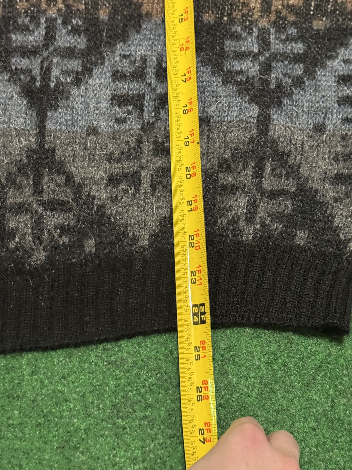Puritan Puritan 60s Wool Mohair Fair Isle Earth Tone 1/4 Zip Sweater Size US S / EU 44-46 / 1 - 7 Thumbnail