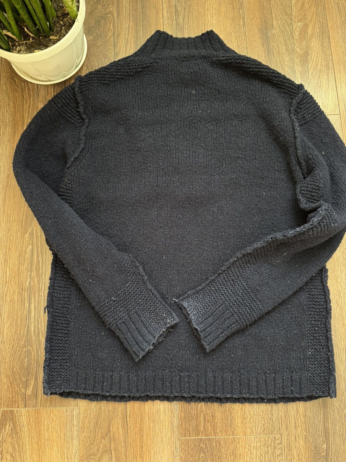 C.P. Company Vintage C.P Company men’s navy blue knited 1/3 zip sweater Size US XL / EU 56 / 4 - 11 Thumbnail