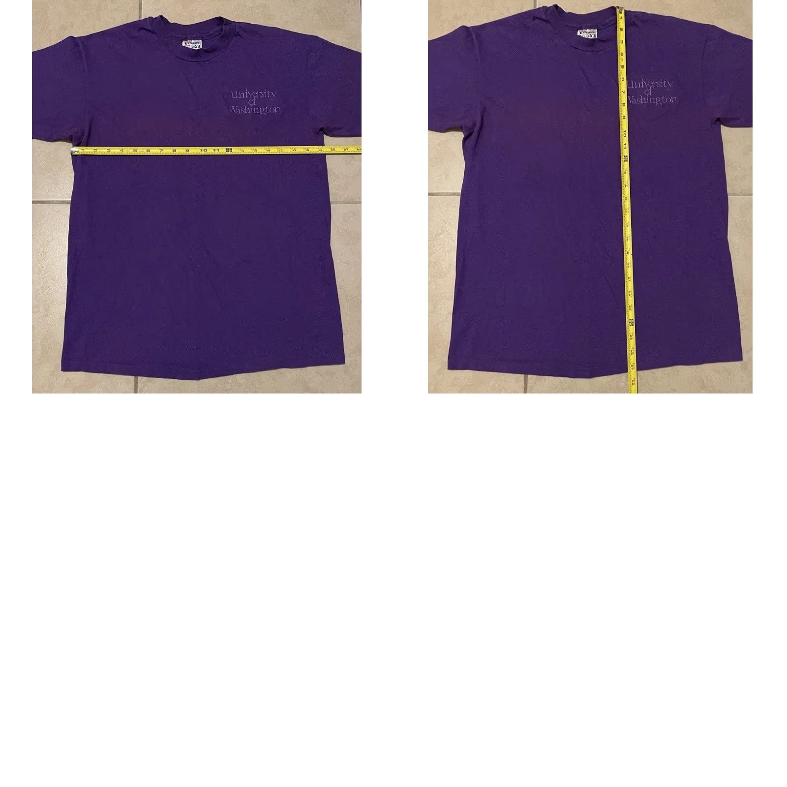 Vintage VINTAGE 90s University of Washington Faded Shirt M Purple Mens T-Shirt College Grunge Track PE Huskies Virginia? Size US M / EU 48-50 / 2 - 9 Thumbnail