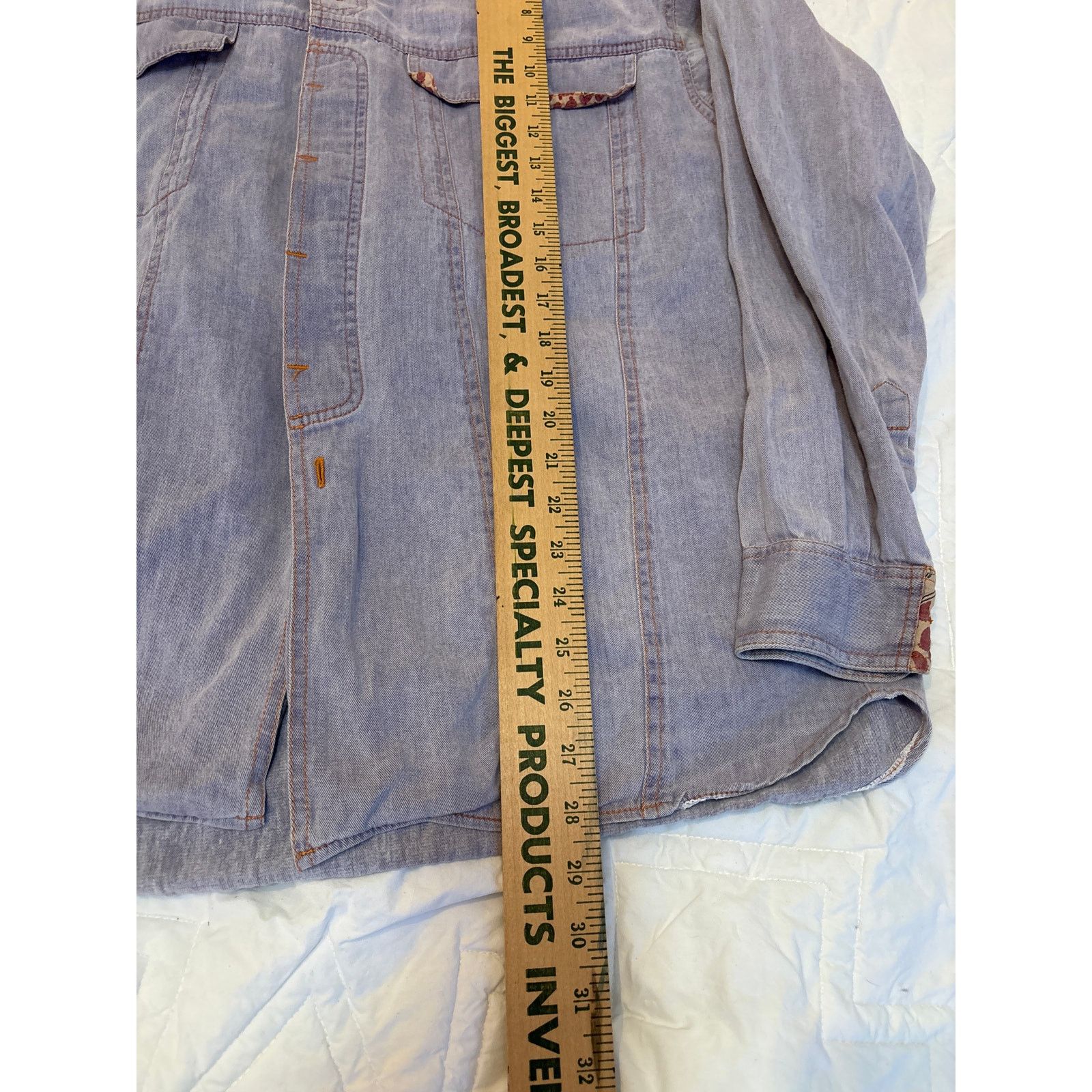 Tom Tailor Vintage Tom Tailor Purple Denim Shirt Size US S / EU 44-46 / 1 - 3 Thumbnail