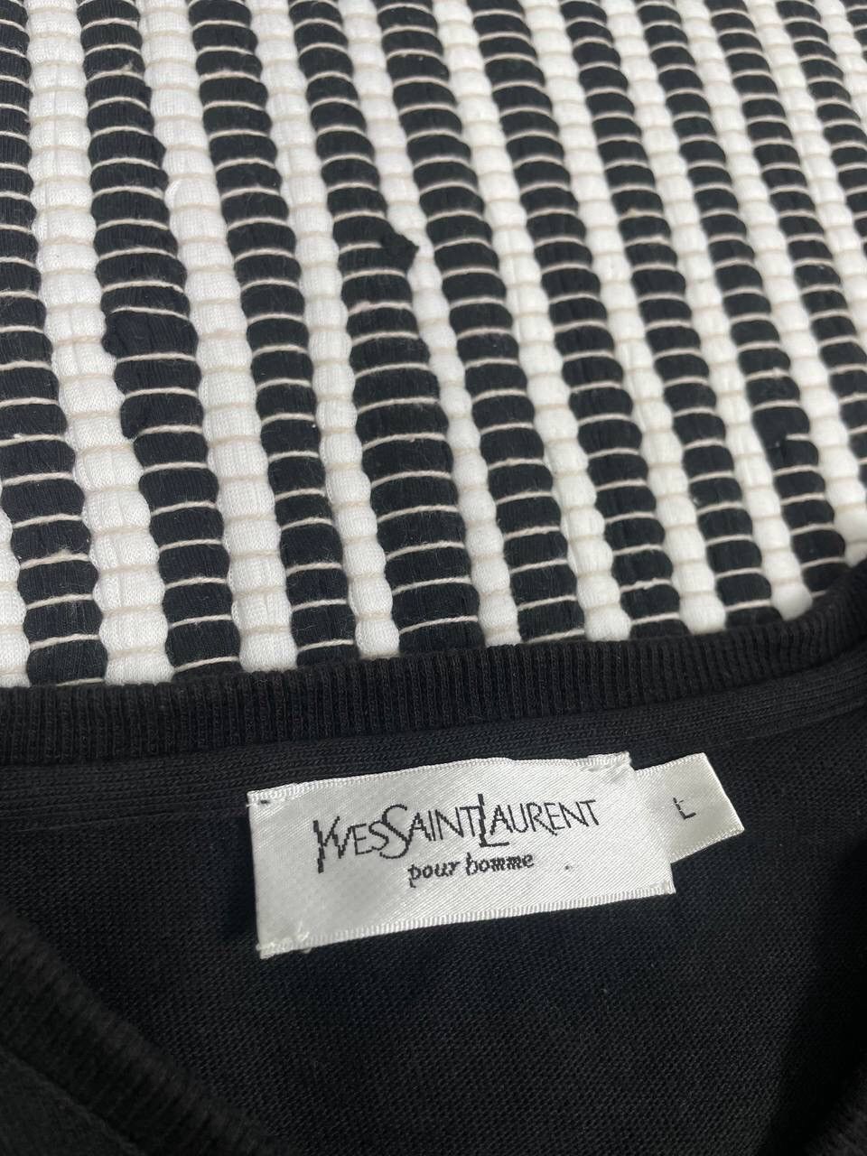 Yves Saint Laurent Vintage Yves Saint Laurent Logo V Neck Long Sleeve Shirt Y2K Size US L / EU 52-54 / 3 - 5 Thumbnail