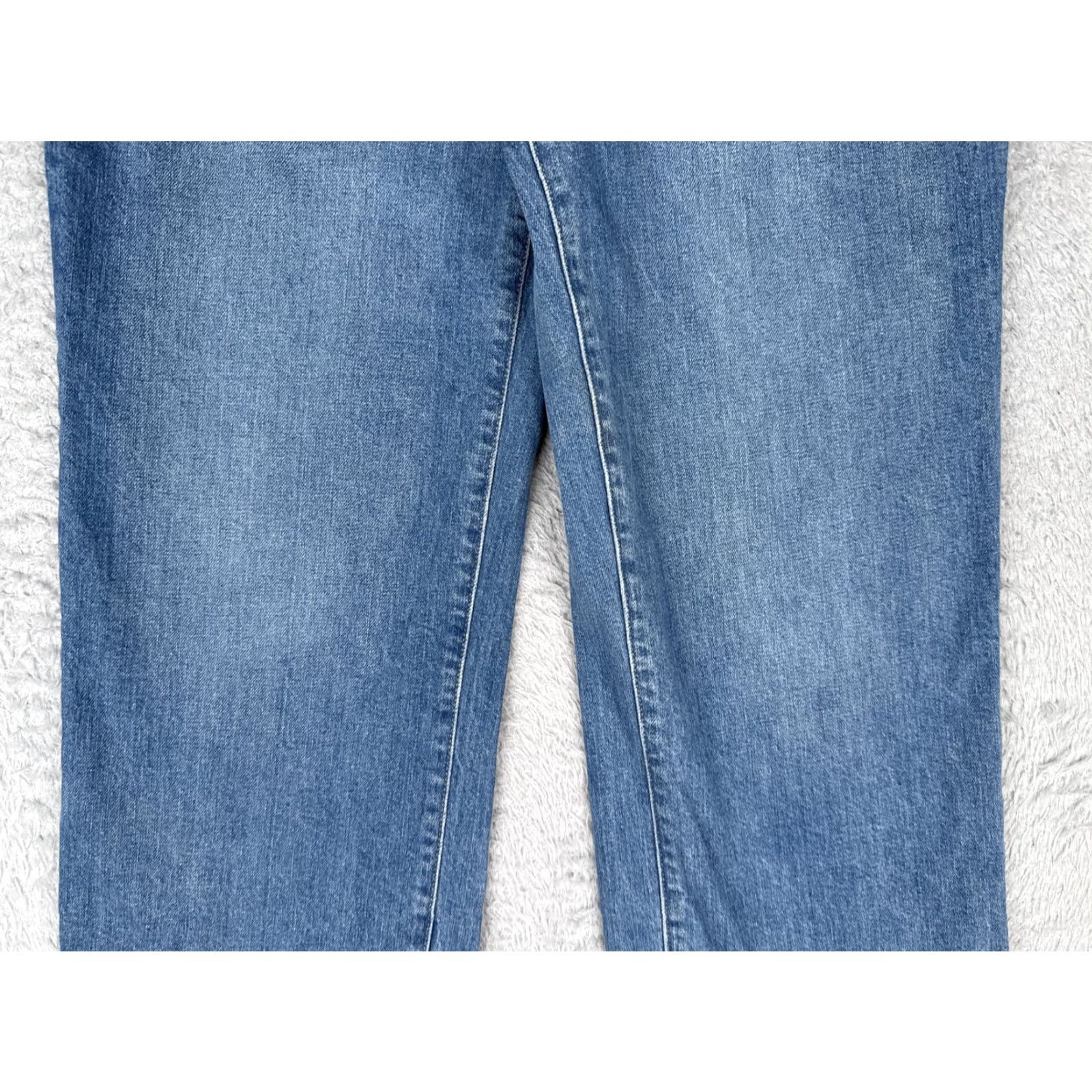 Express Express Jeans Womens 4S Blue 90s Ankle Boot Mid Rise Distressed Raw Hem Jeans Size 27" / US 4 / IT 40 - 3 Thumbnail