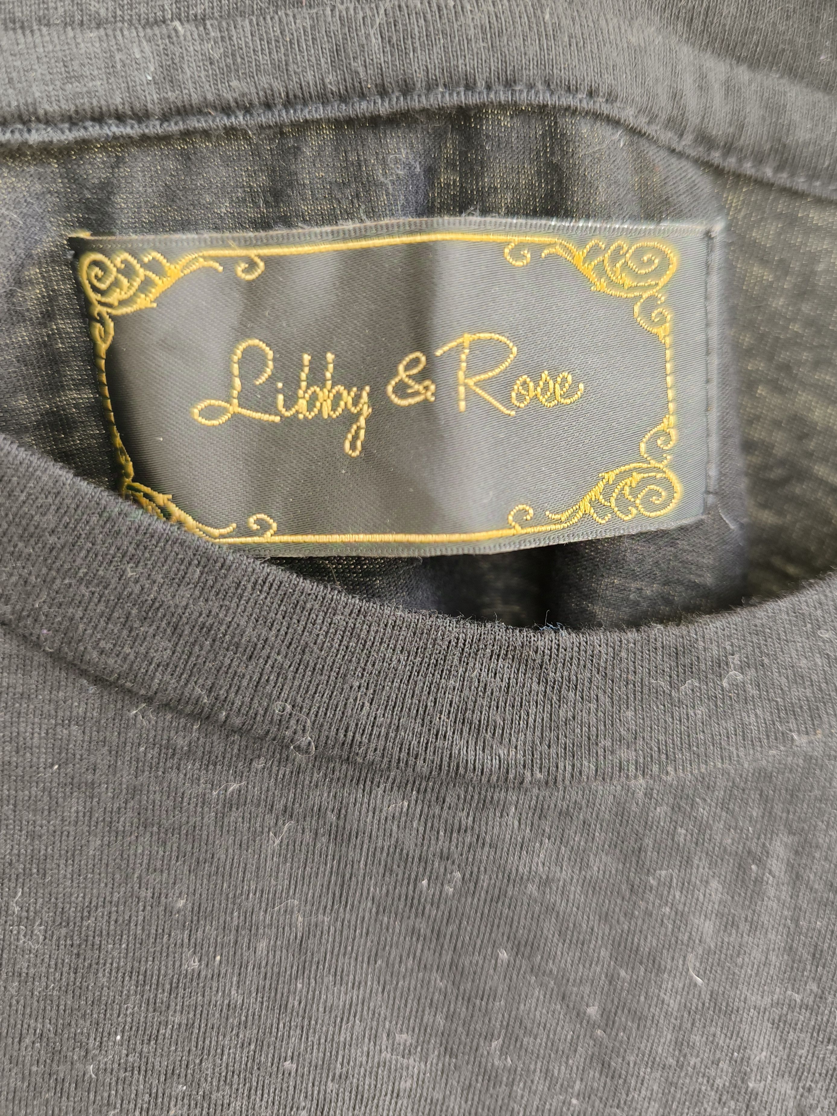 Japanese Brand LIBBY & ROSE embroidered spell out tee Size M / US 6-8 / IT 42-44 - 3 Thumbnail