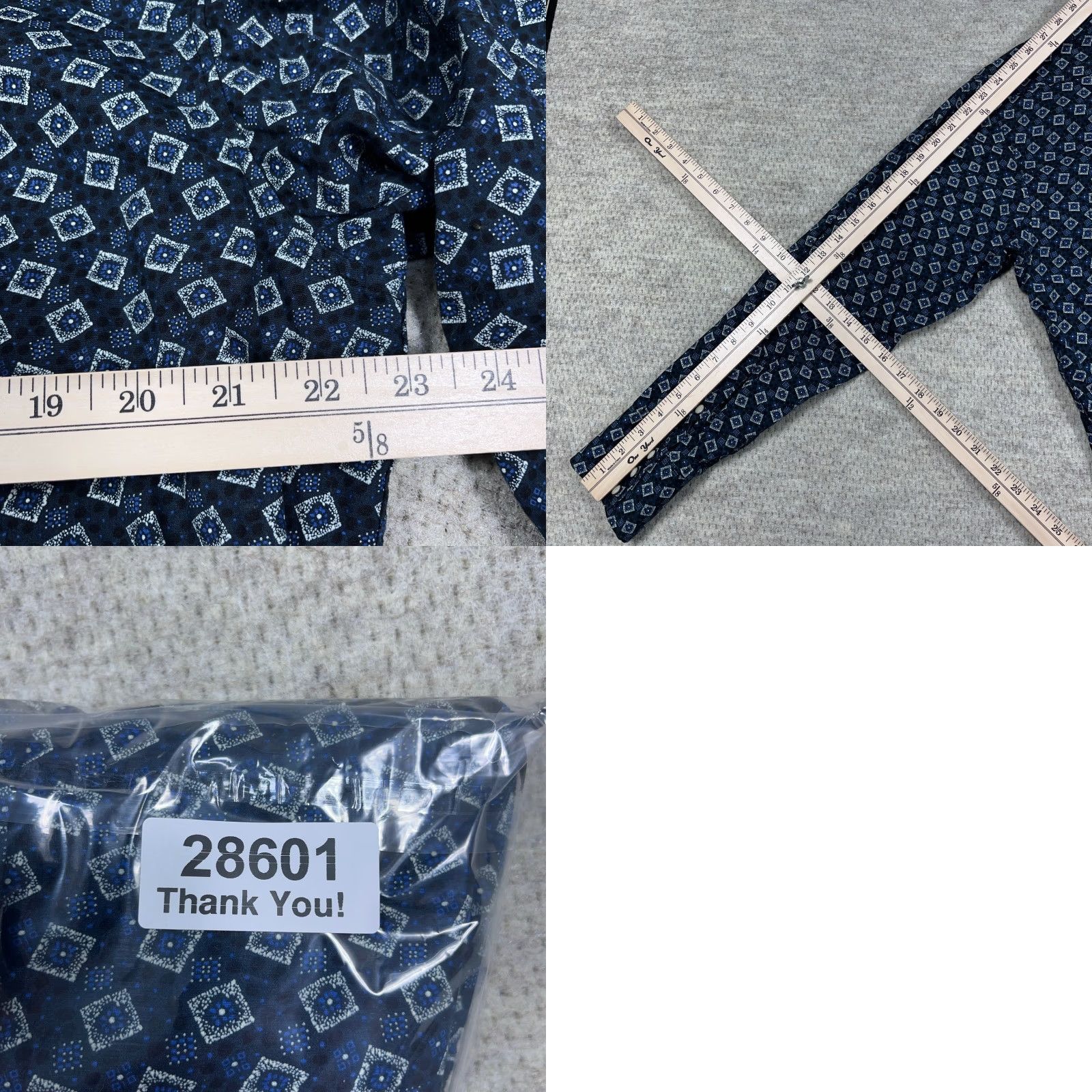 Vintage VINTAGE Panhandle Slim Shirt Men L Blue Pearl Snap Retro Western Cowboy Geometric Size US L / EU 52-54 / 3 - 8 Thumbnail